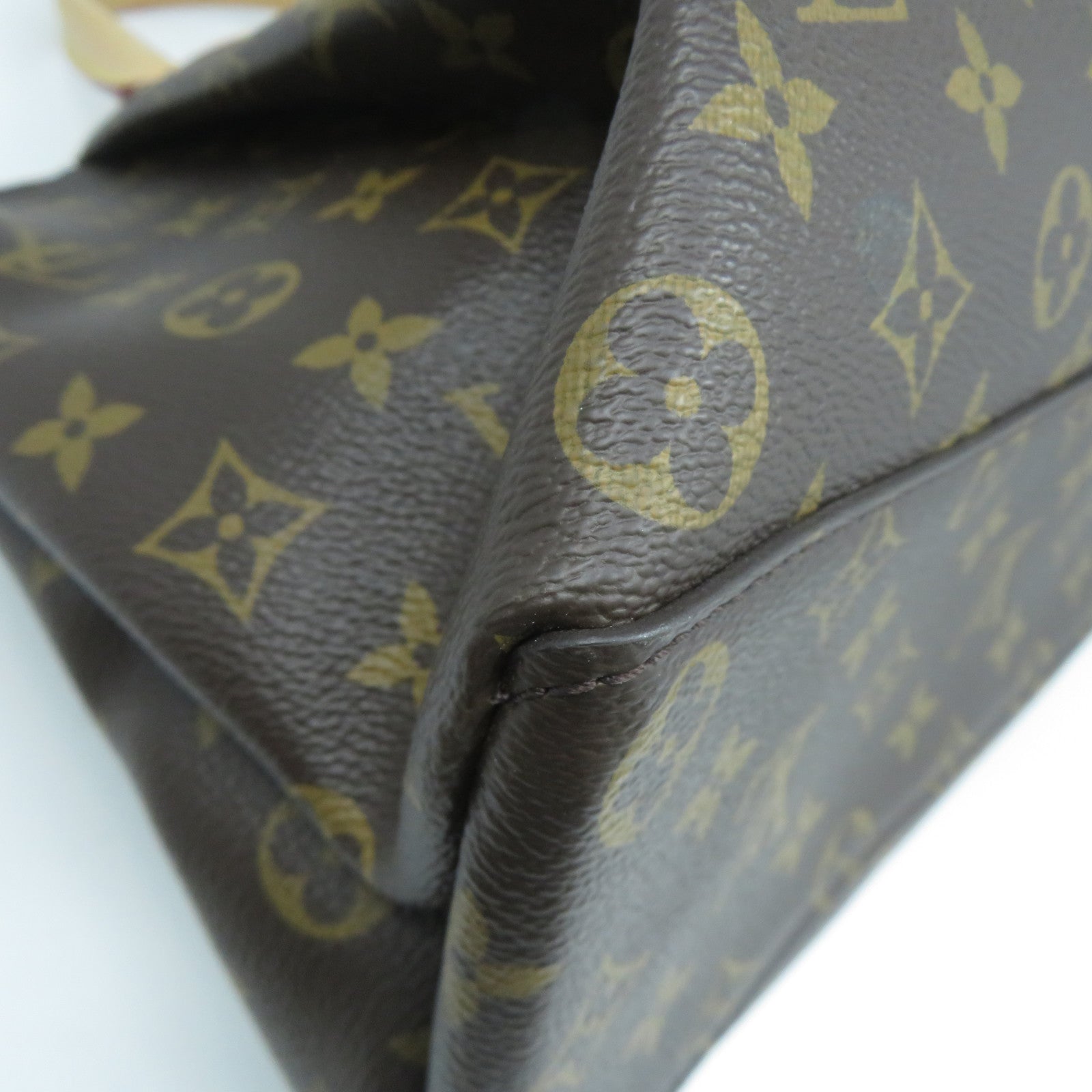 LOUIS VUITTON Monogram Rivoli MM金扣手挽肩背兩用袋啡色