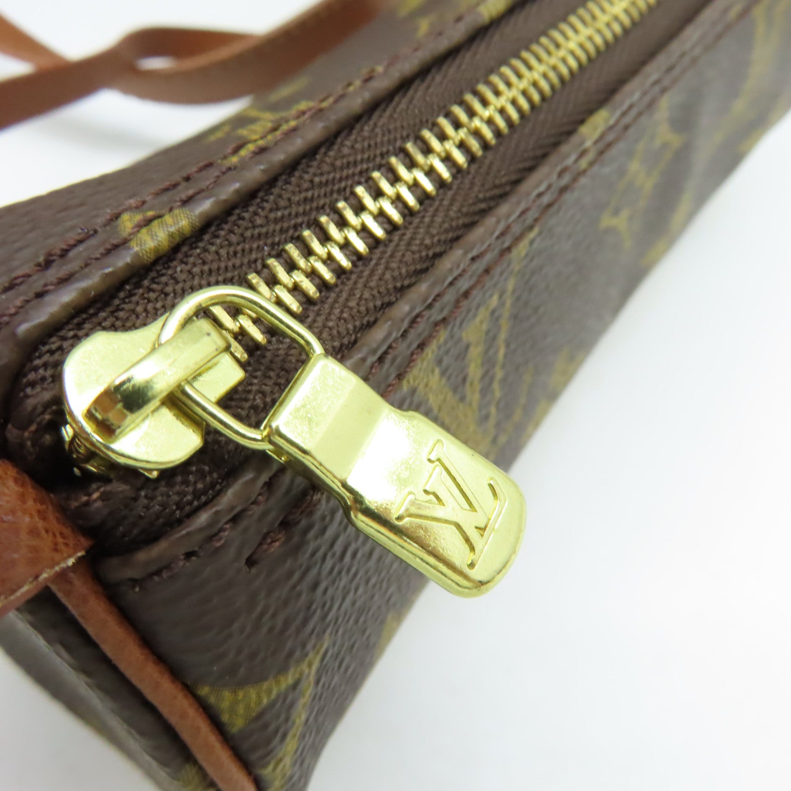 LOUIS VUITTON Monogram Papillon GM Old Model Handbag金扣手挽袋啡色