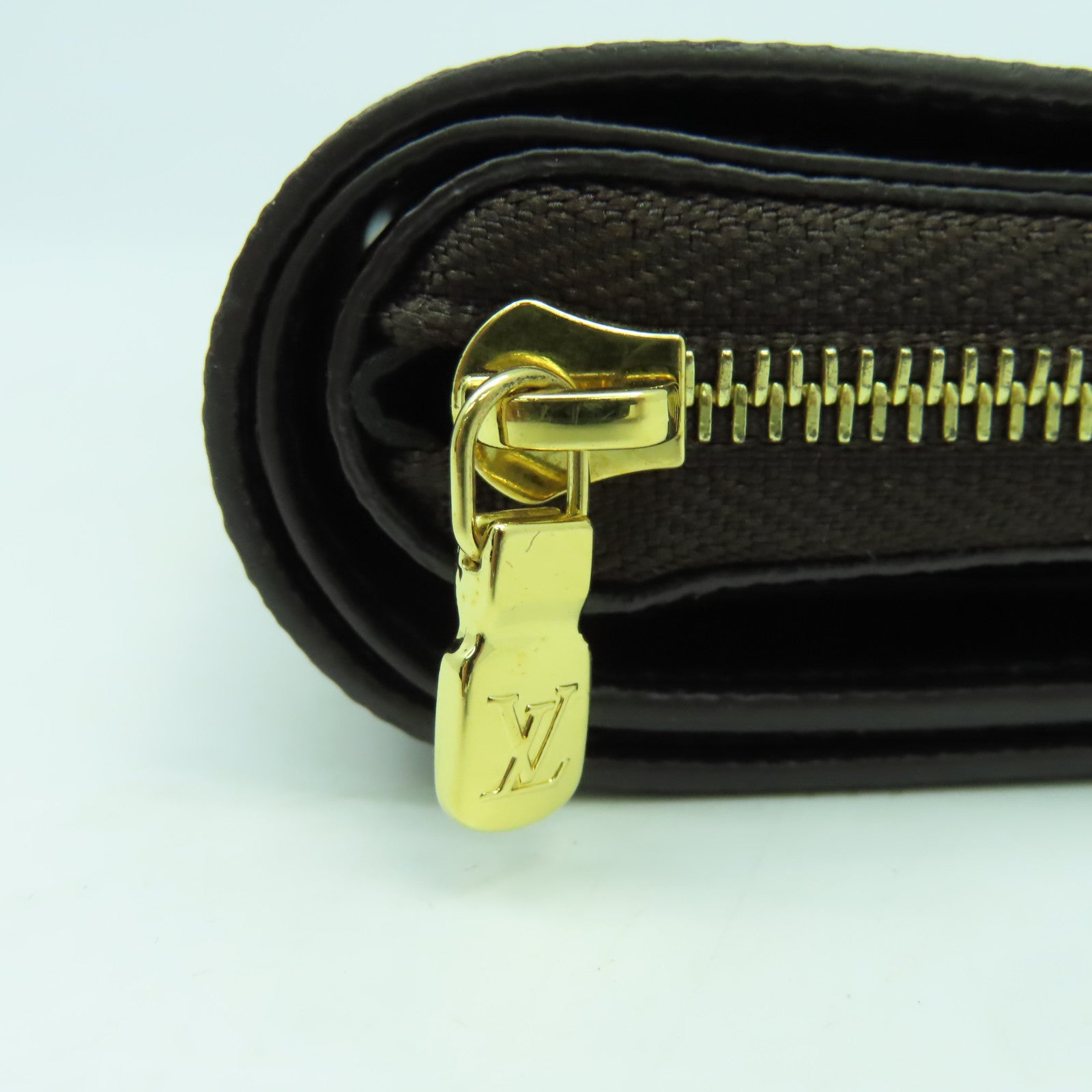 LOUIS VUITTON Monogram Lou金扣錢包啡色