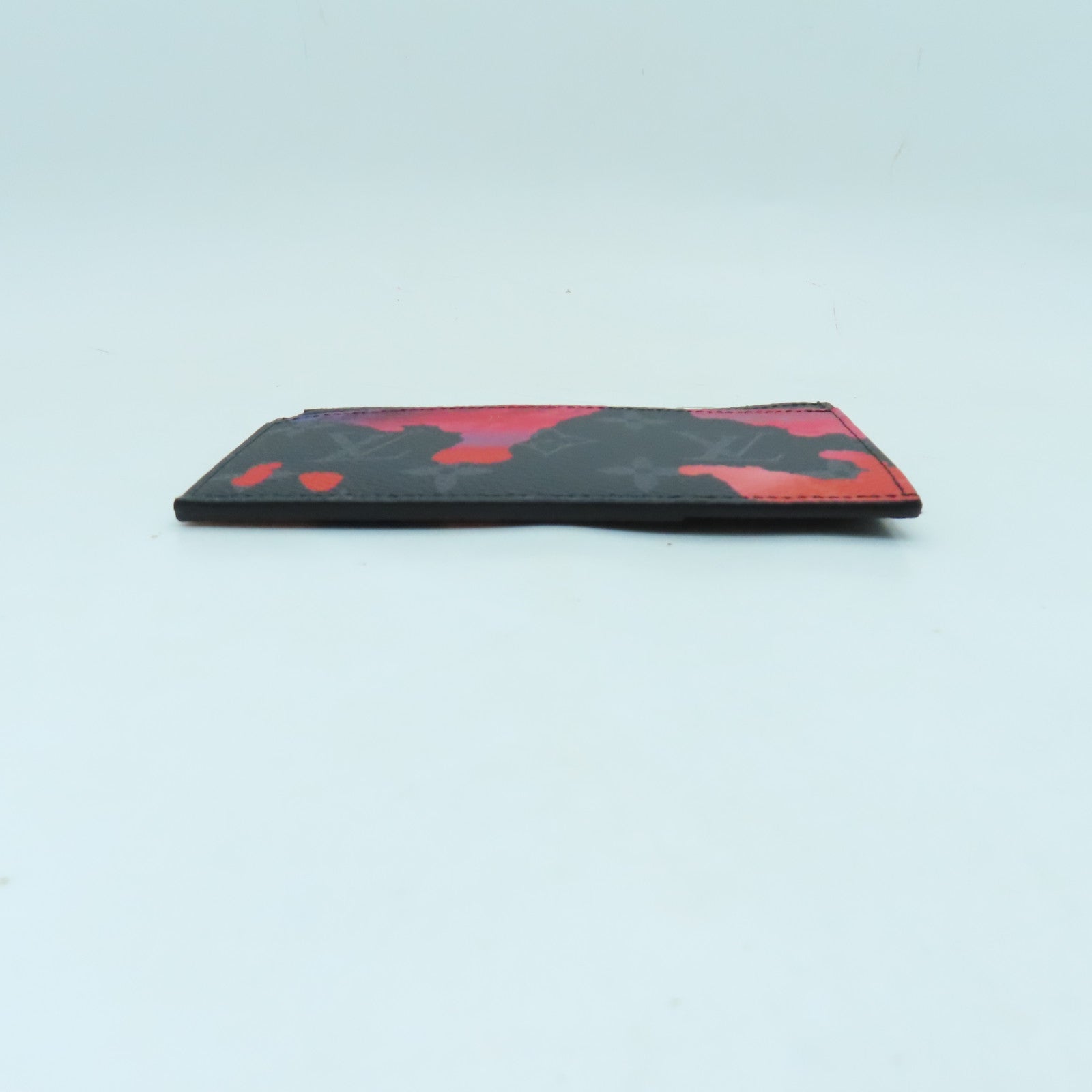 LOUIS VUITTON Monogram Coin Case holder银扣零钱包黑色/彩色