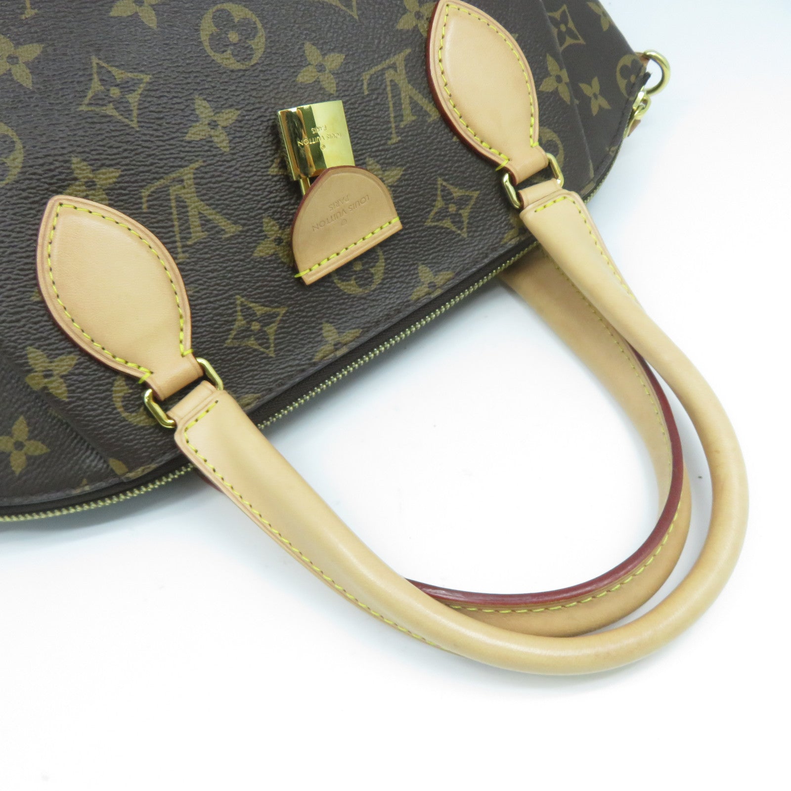 LOUIS VUITTON Monogram Rivoli MM金扣手挽肩背兩用袋啡色