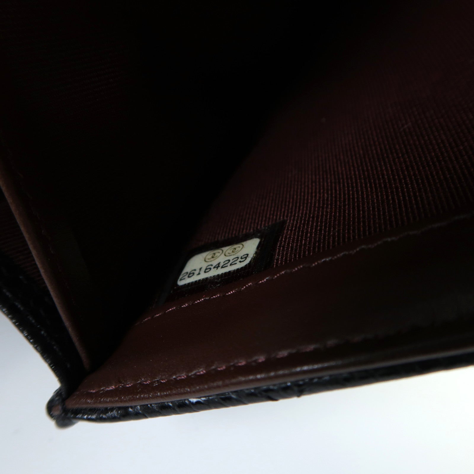 CHANEL 菱格Caviar皮革Long Wallet金扣長錢包黑色