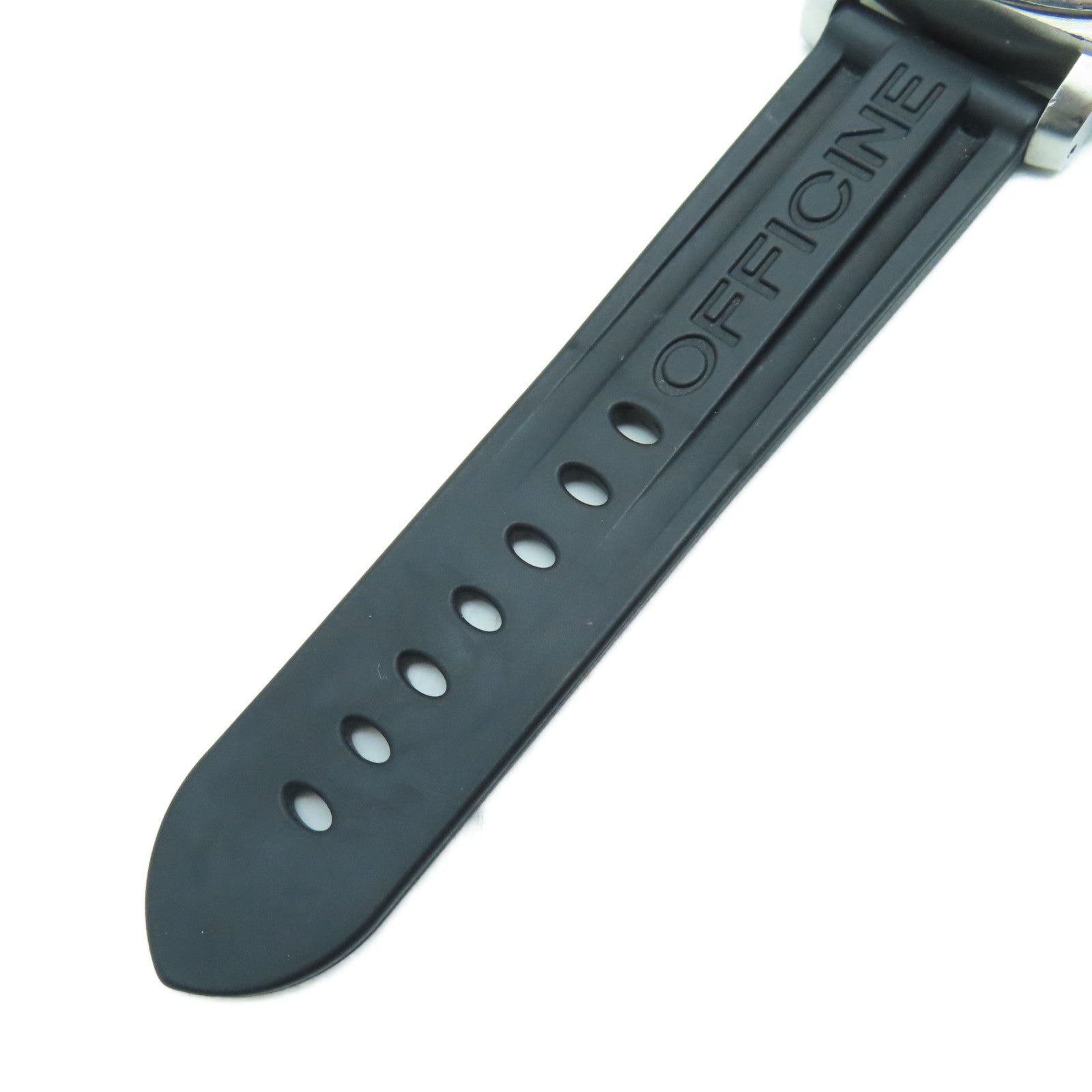 PANERAI Luminor 44mm Stainless Steel Rubber Band Watch Automatic Movement Black