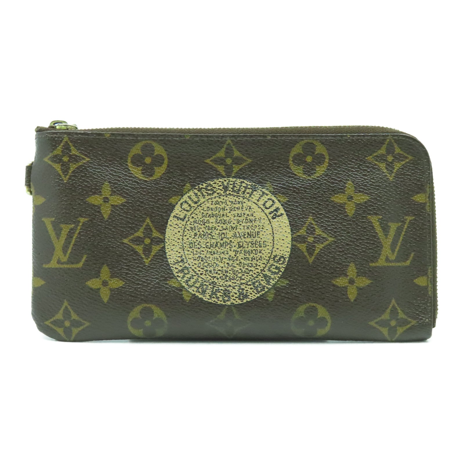 LOUIS VUITTON Monogram Portefeuille Complice金扣長錢包啡色