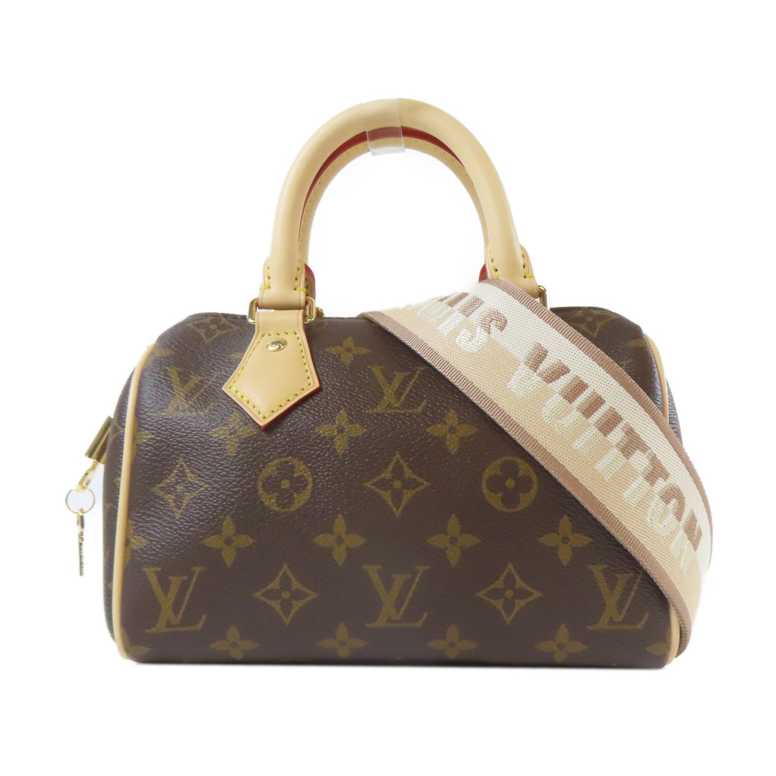 LOUIS VUITTON Monogram Speedy Bandouliere 20金扣手挽肩背兩用袋啡色