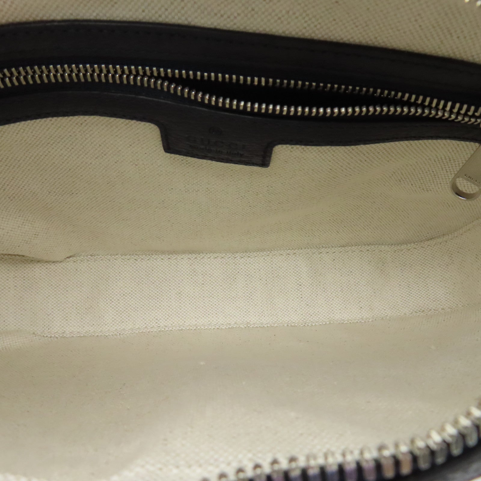 GUCCI 塗層帆布2 Way Shoulder bag銀扣手挽肩背兩用袋深藍色