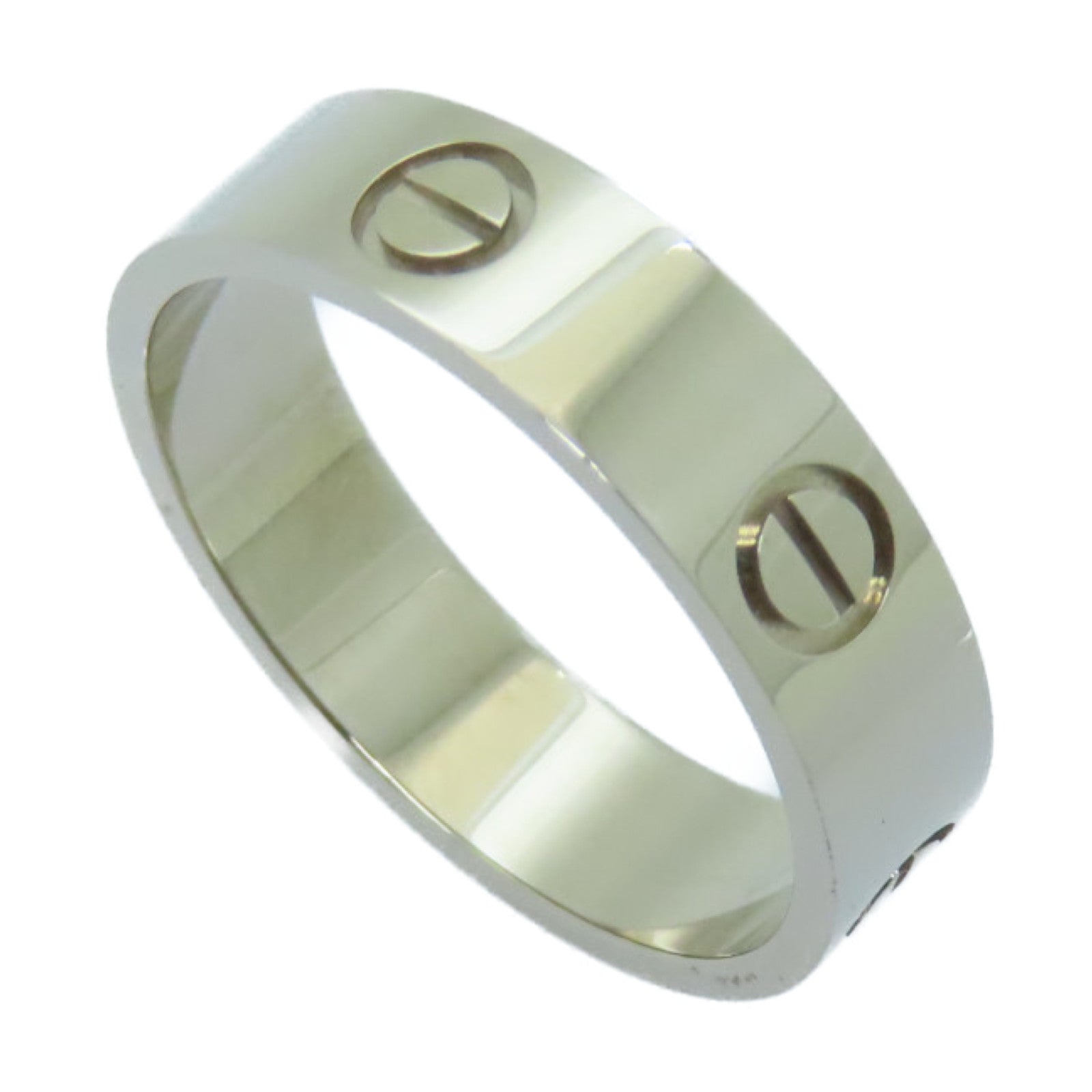 CARTIER 18K白金Love Ring戒指Cartier#61/US9.5