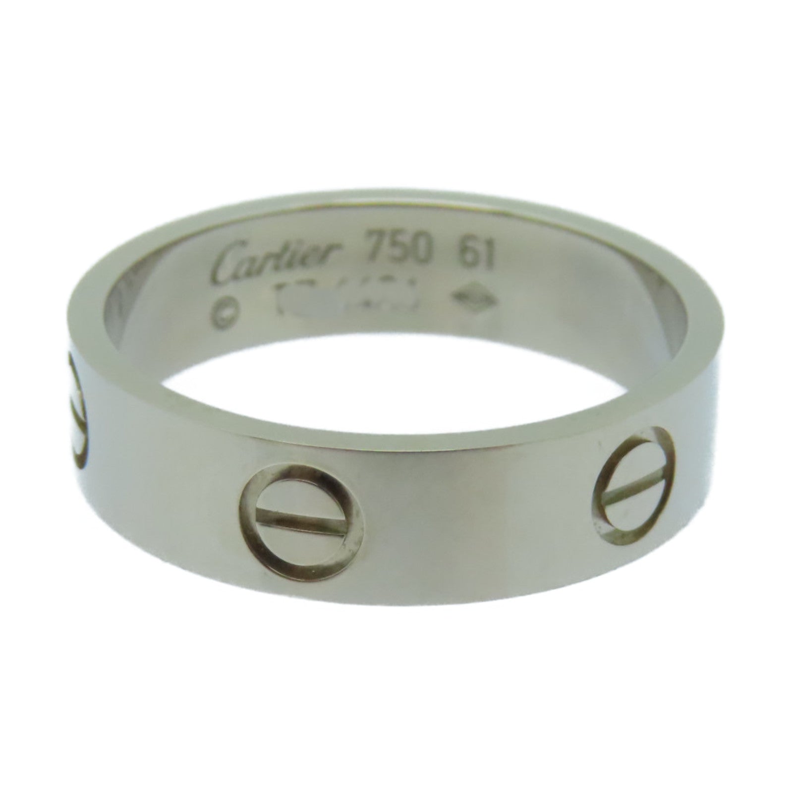 CARTIER 18K白金Love Ring戒指Cartier#61/US9.5