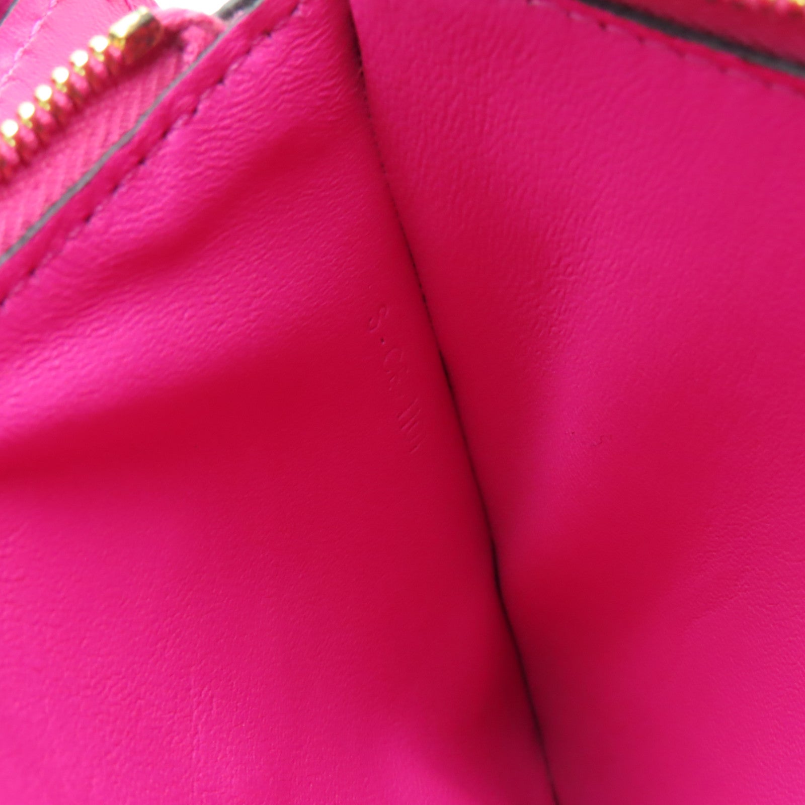 CELINE 牛皮皮革2 Way Shoulder金扣肩背袋粉紅色