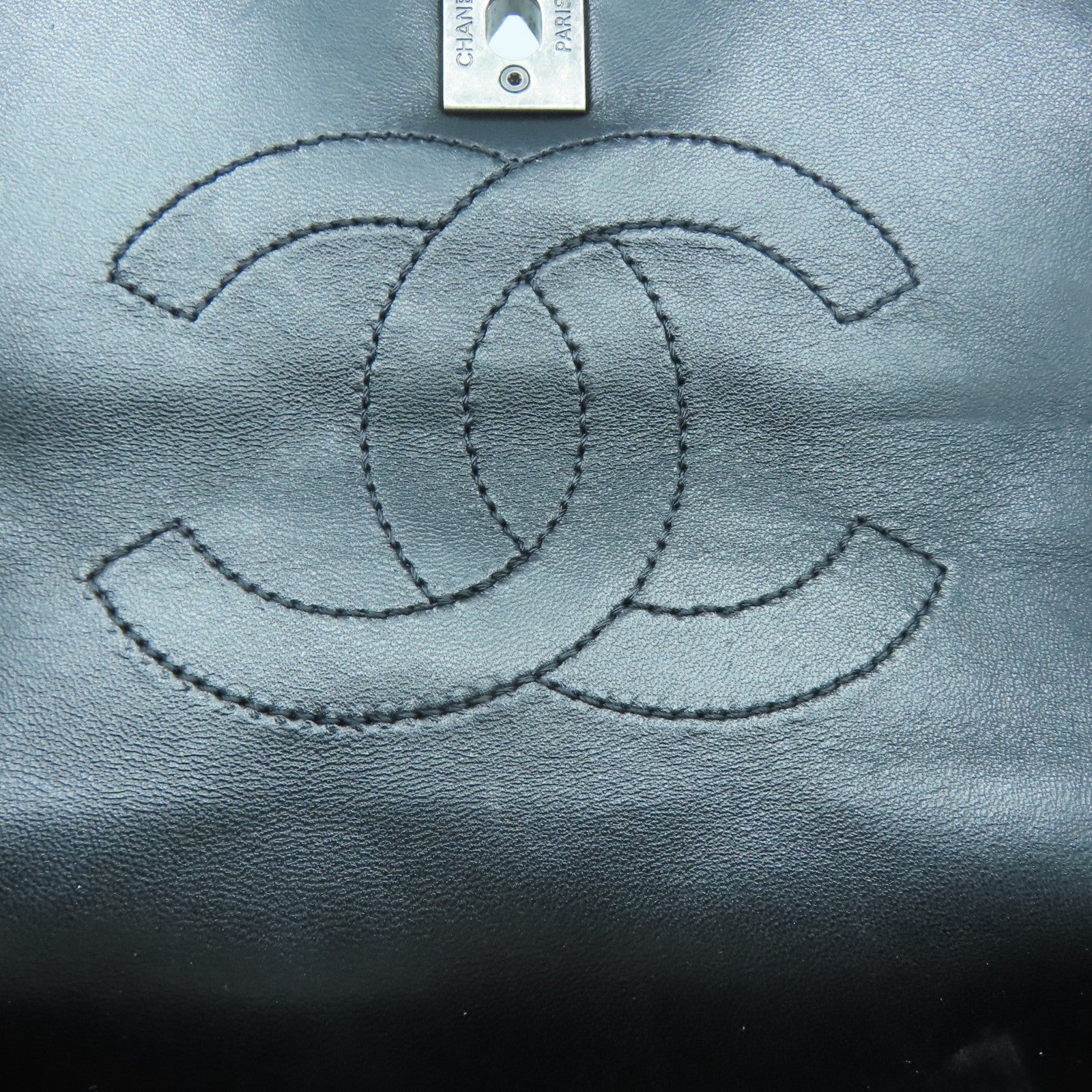CHANEL 【激減優惠】菱格牛皮皮革Chain Shoulder黑扣手挽肩背兩用袋黑色