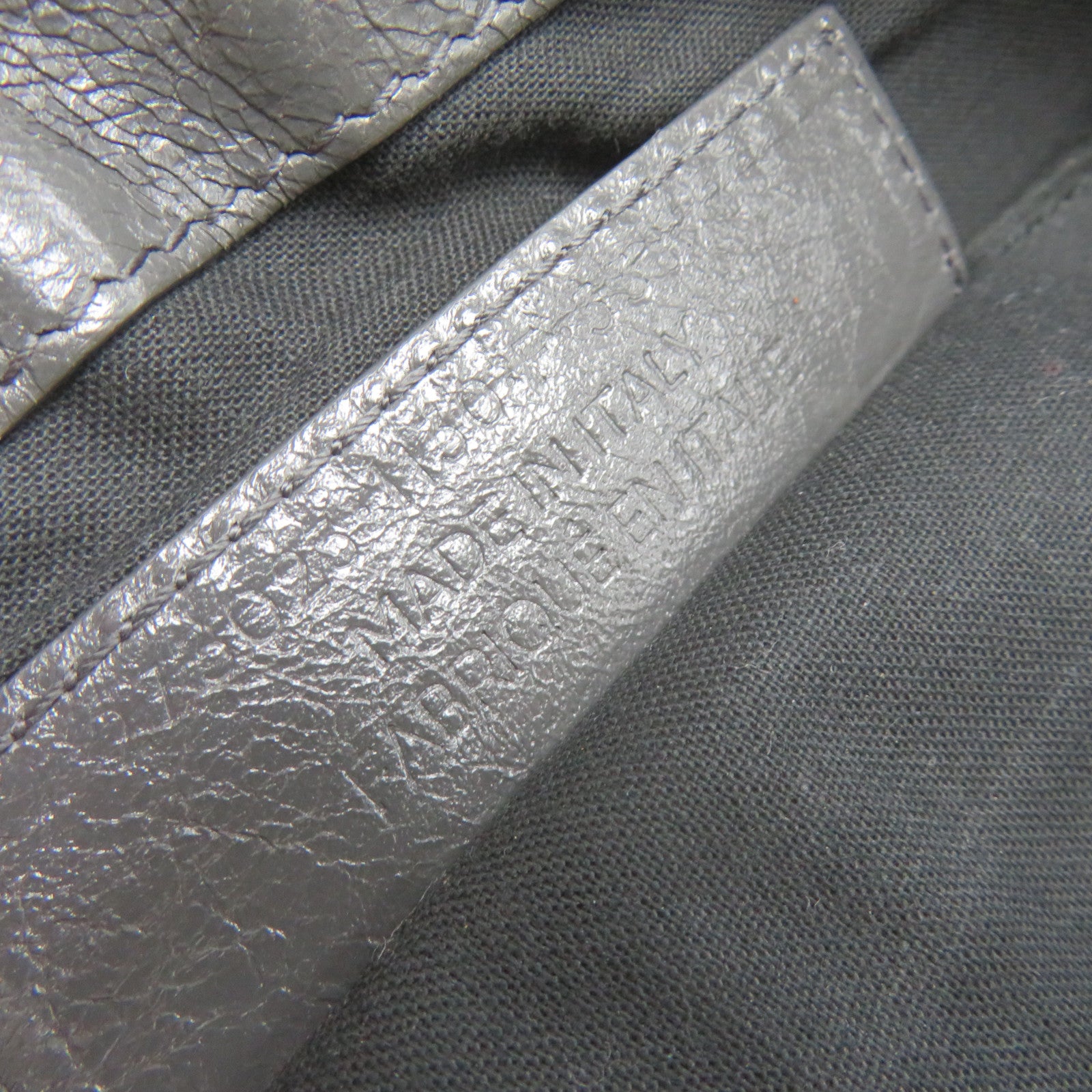 BALENCIAGA 【激減優惠】羊皮皮革Clutch Bag手拿包灰色