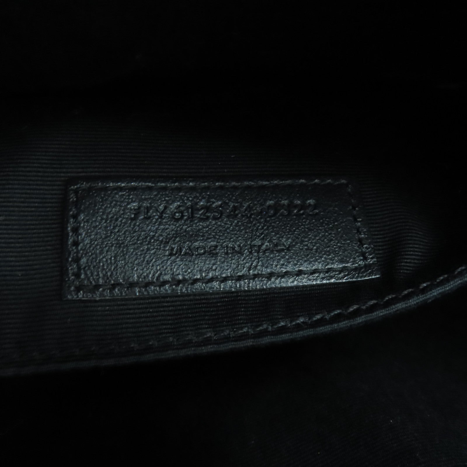 SAINT LAURENT 牛皮皮革Shoulder Bag銀扣肩背袋黑色