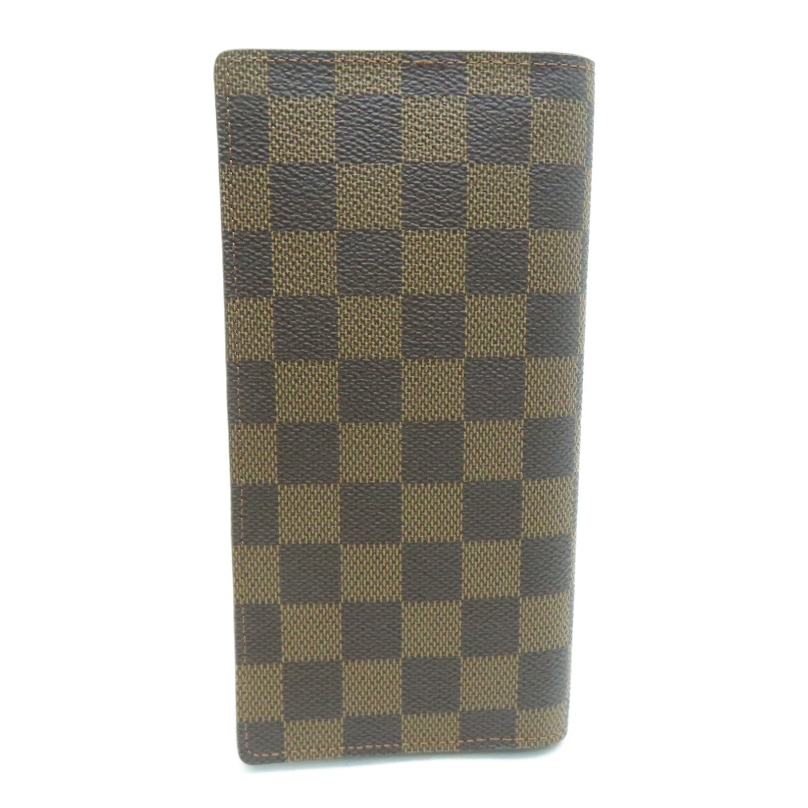 LOUIS VUITTON Damier Brazza金扣长钱包啡色