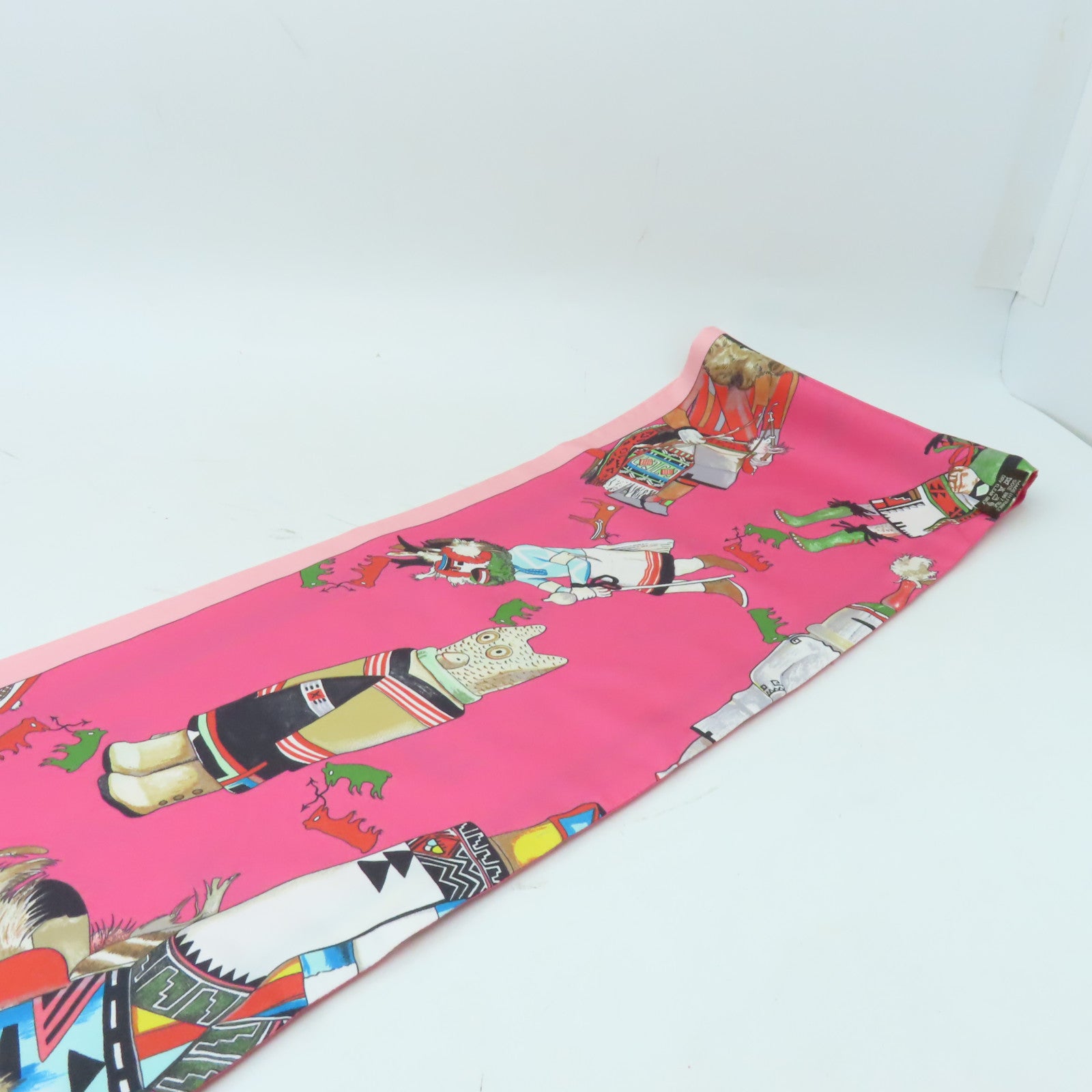 HERMES 絲質Maxi Twilly絲巾彩色