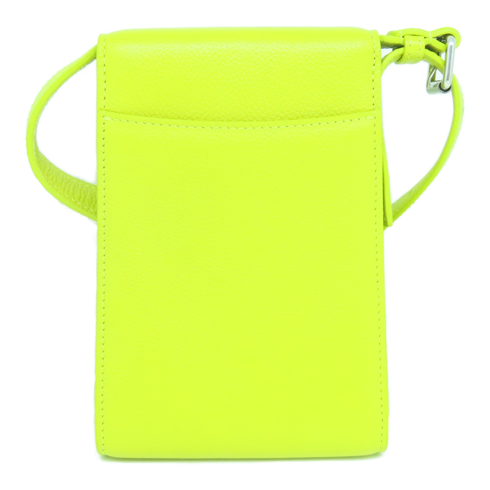 BALENCIAGA 牛皮皮革Shoulder Bag银扣肩背袋黄色