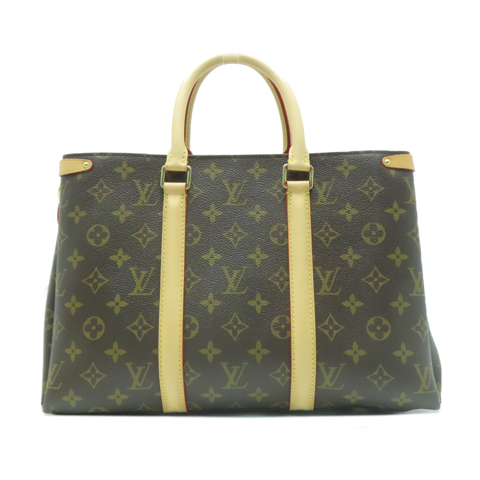 LOUIS VUITTON Monogram Soufflot BB金扣手挽肩背兩用袋啡色