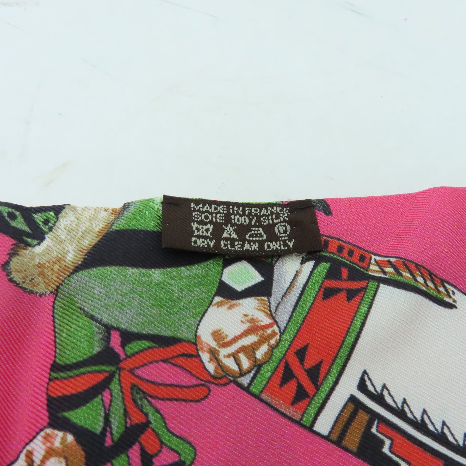 HERMES 絲質Maxi Twilly絲巾彩色