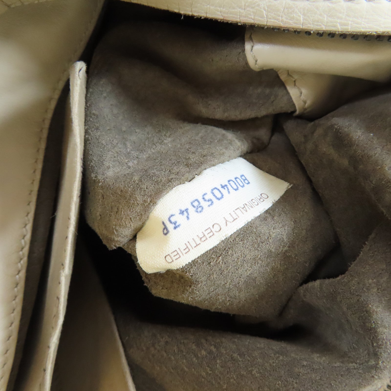 BOTTEGA VENETA 織紋牛皮皮革Shoulder Bag銀扣肩背袋米色