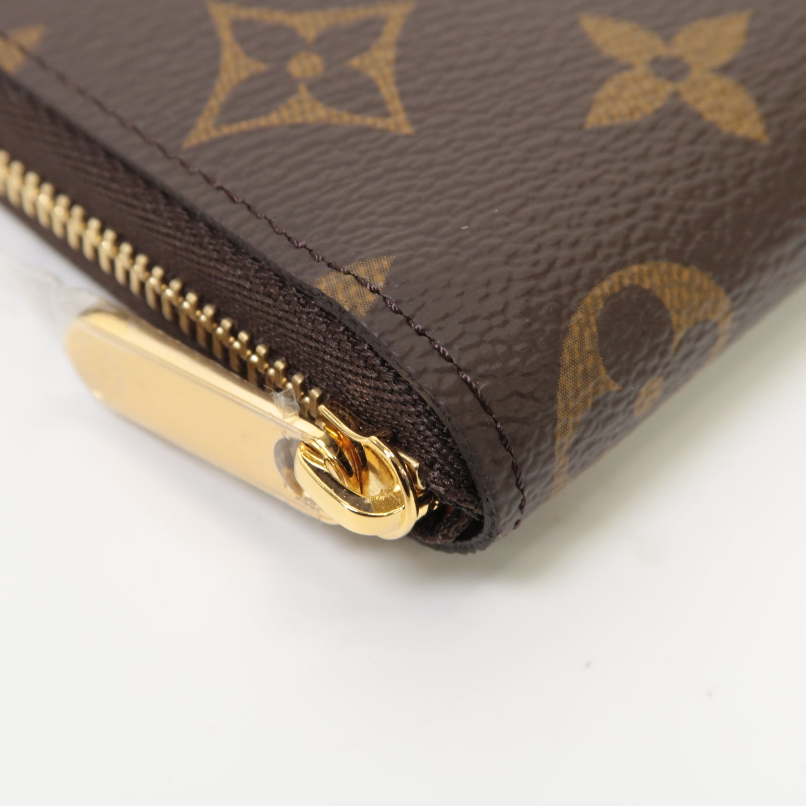 LOUIS VUITTON Monogram Zippy Coin Case金扣零錢包棕色
