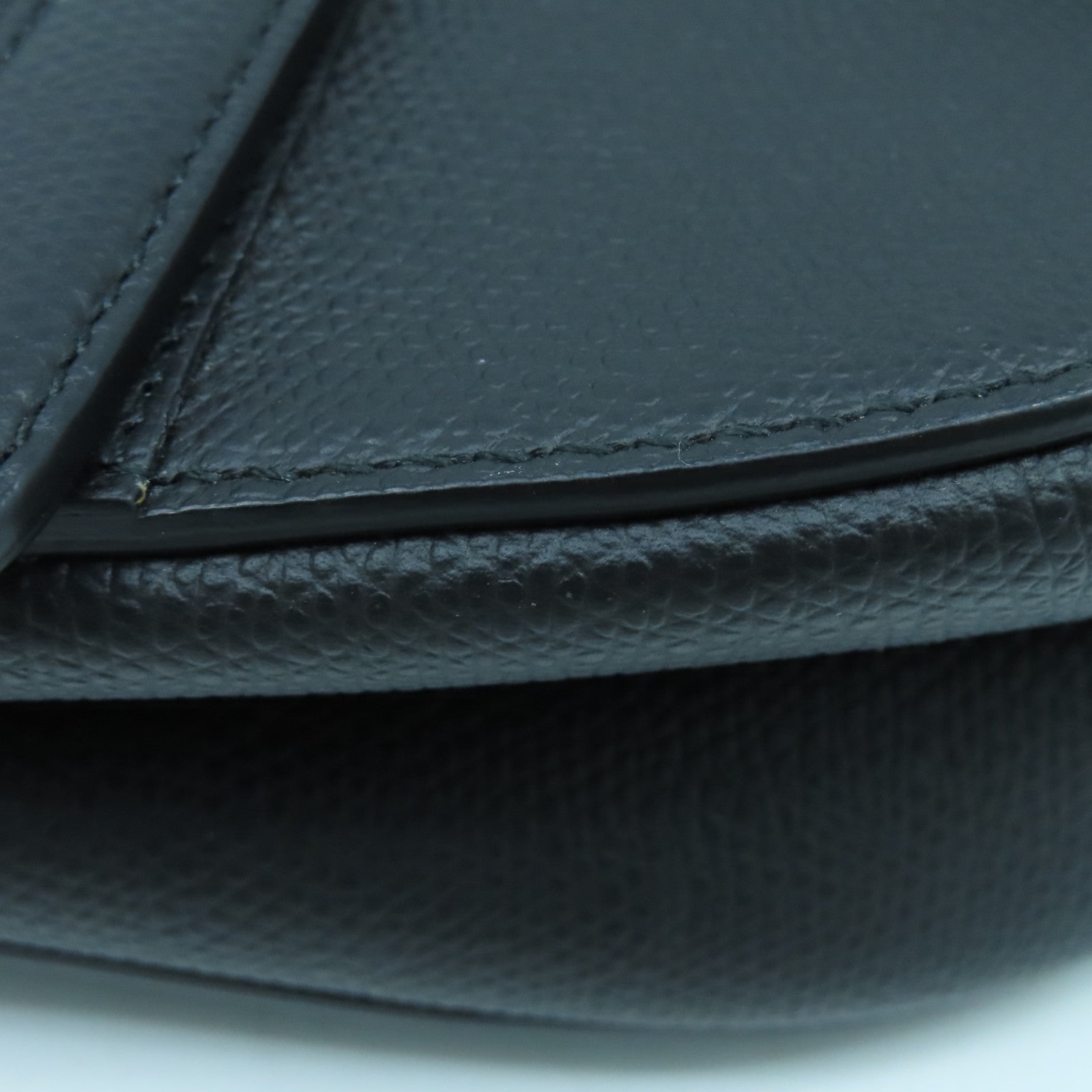 Dior 牛皮皮革Saddle Bag金扣手挽袋黑色