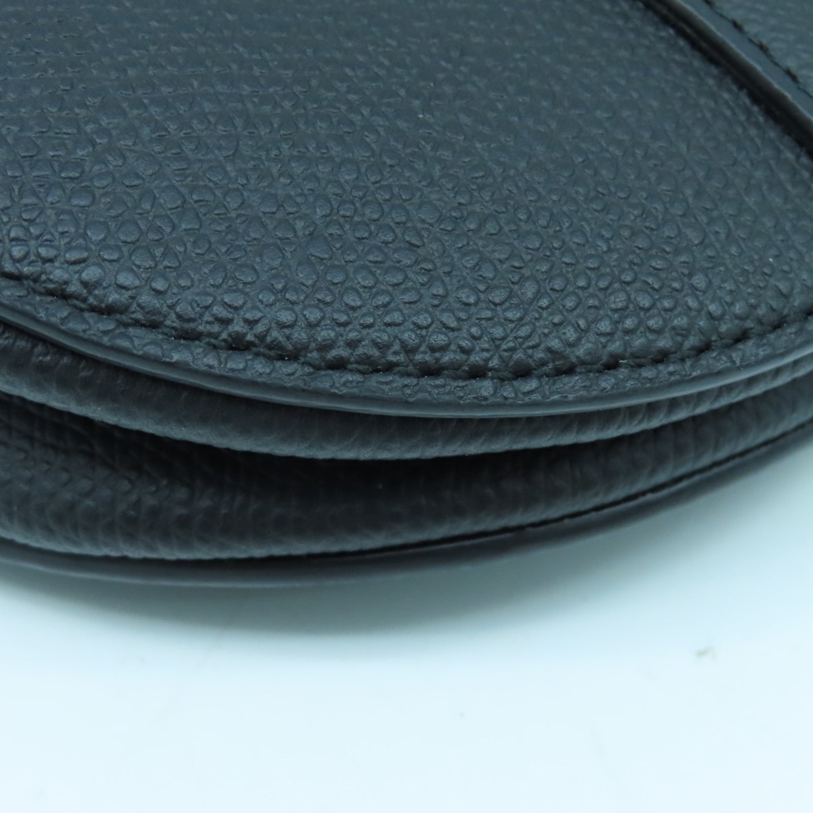 Dior 牛皮皮革Saddle Bag金扣手挽袋黑色