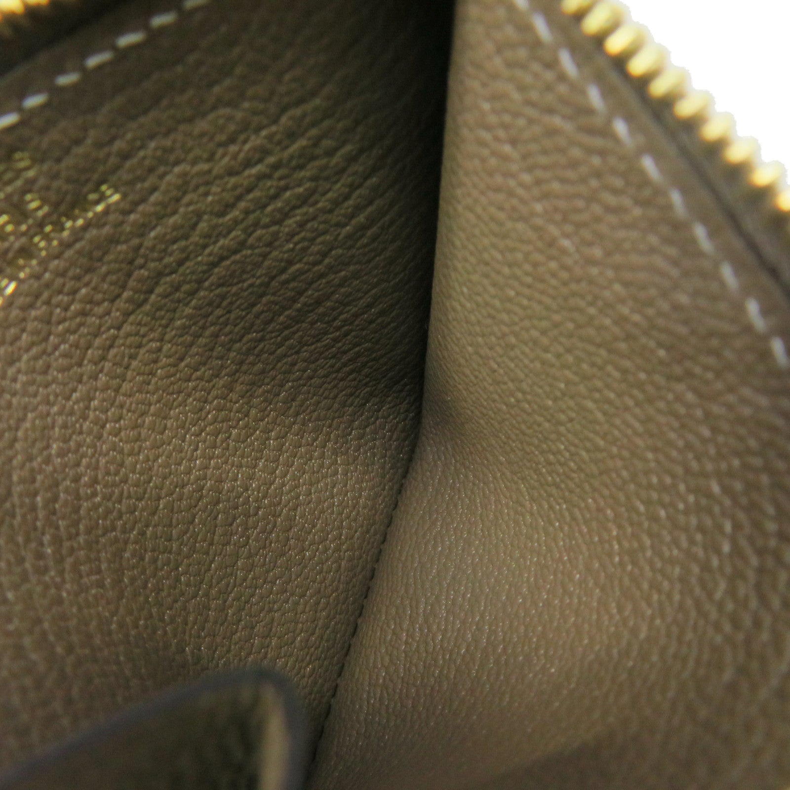 HERMES Chevre皮革金扣Roulis slim wallet钱包啡色