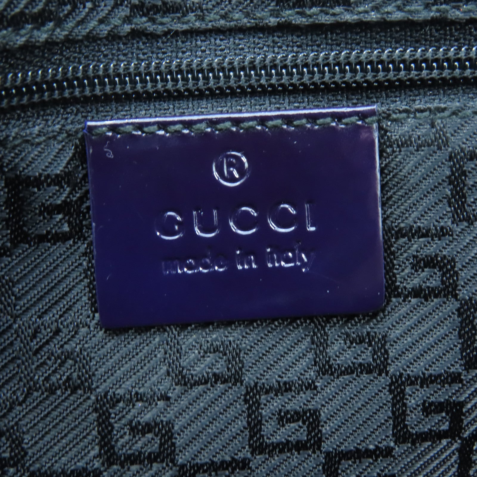 GUCCI 【激減優惠】漆皮皮革Handbag銀扣手挽袋紫色