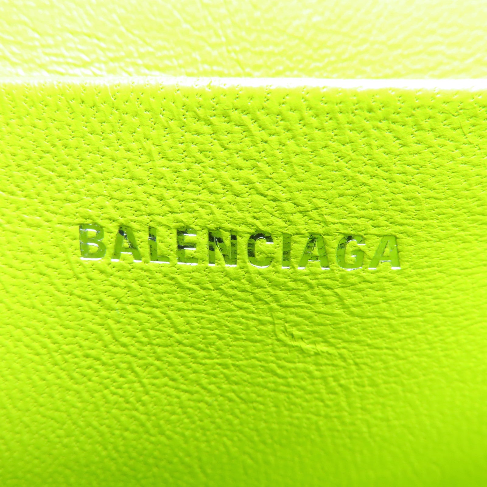 BALENCIAGA 牛皮皮革Shoulder Bag银扣肩背袋黄色