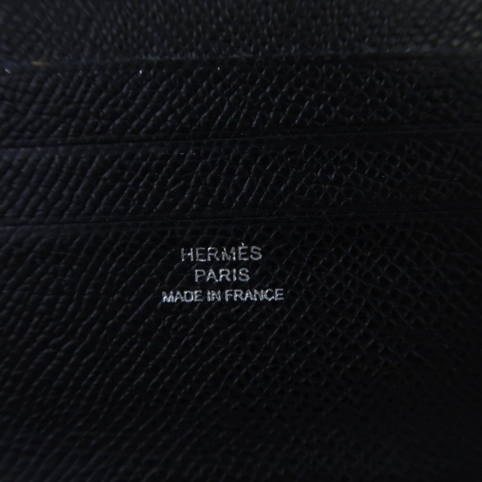 HERMES Epsom皮革Citizen Twill Compact Card Holder Wallet錢包黑色