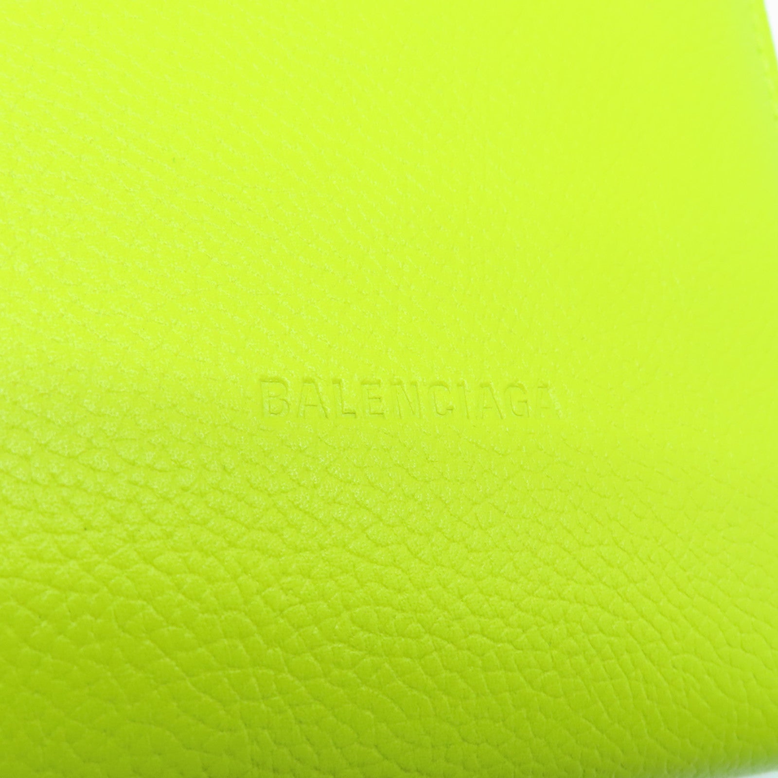 BALENCIAGA 牛皮皮革Shoulder Bag银扣肩背袋黄色