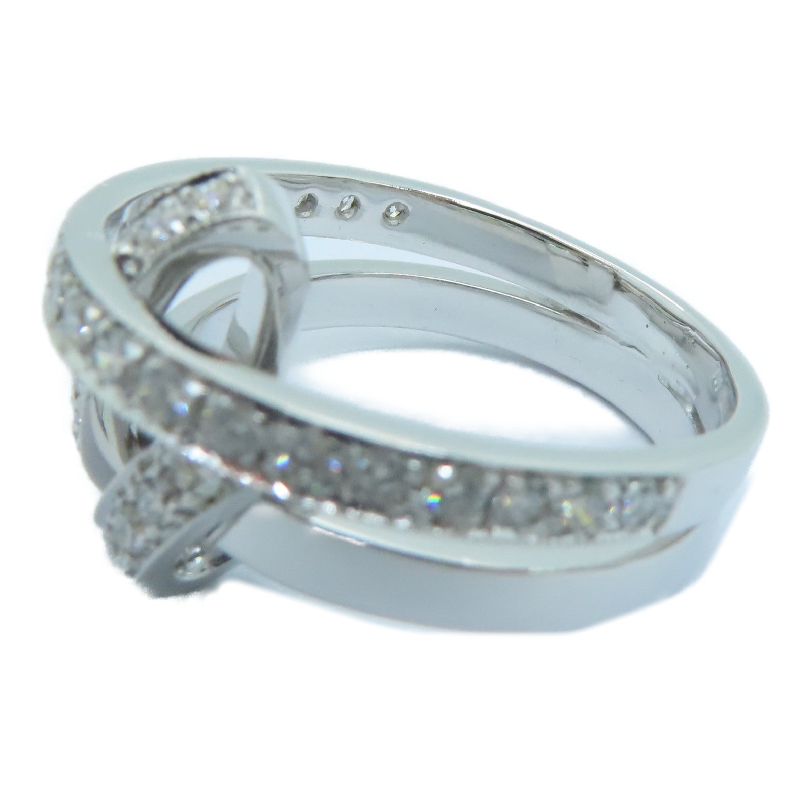 JEWELRY [Sharp Discount] 18K White Gold Diamond Ring US#6