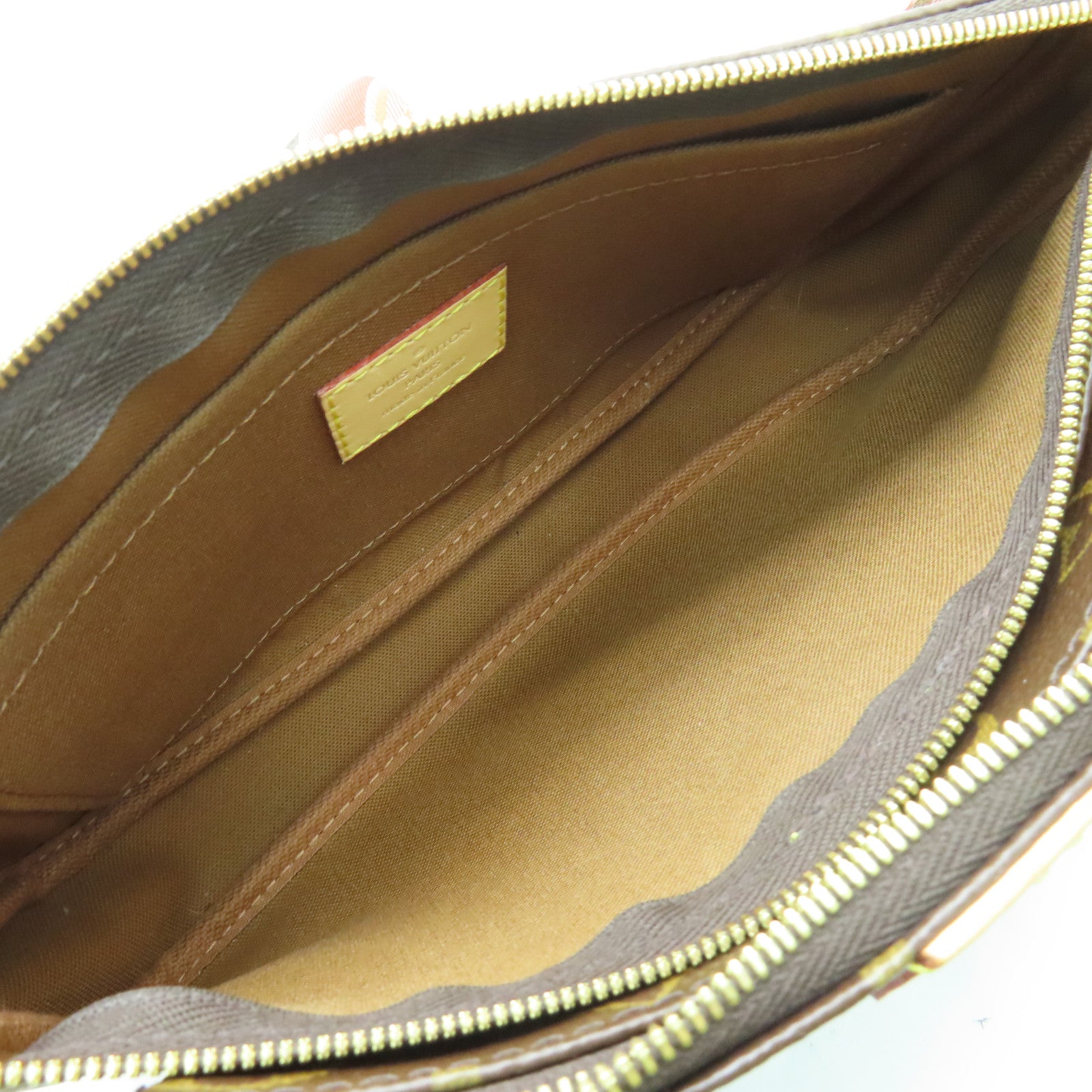 LOUIS VUITTON Monogram Multi Pochette Accessoires金扣肩背袋啡色
