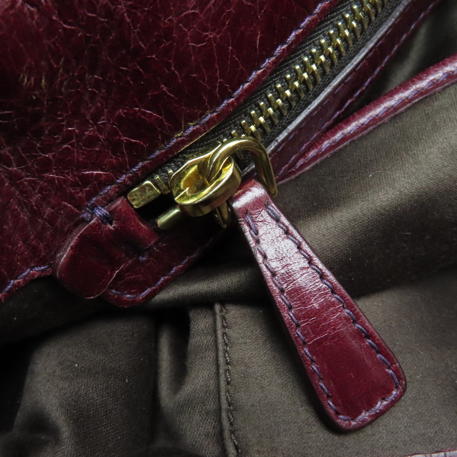 Miu Miu Calfskin Leather 2 Way Shoulder Gold Buckle Shoulder Bag Red