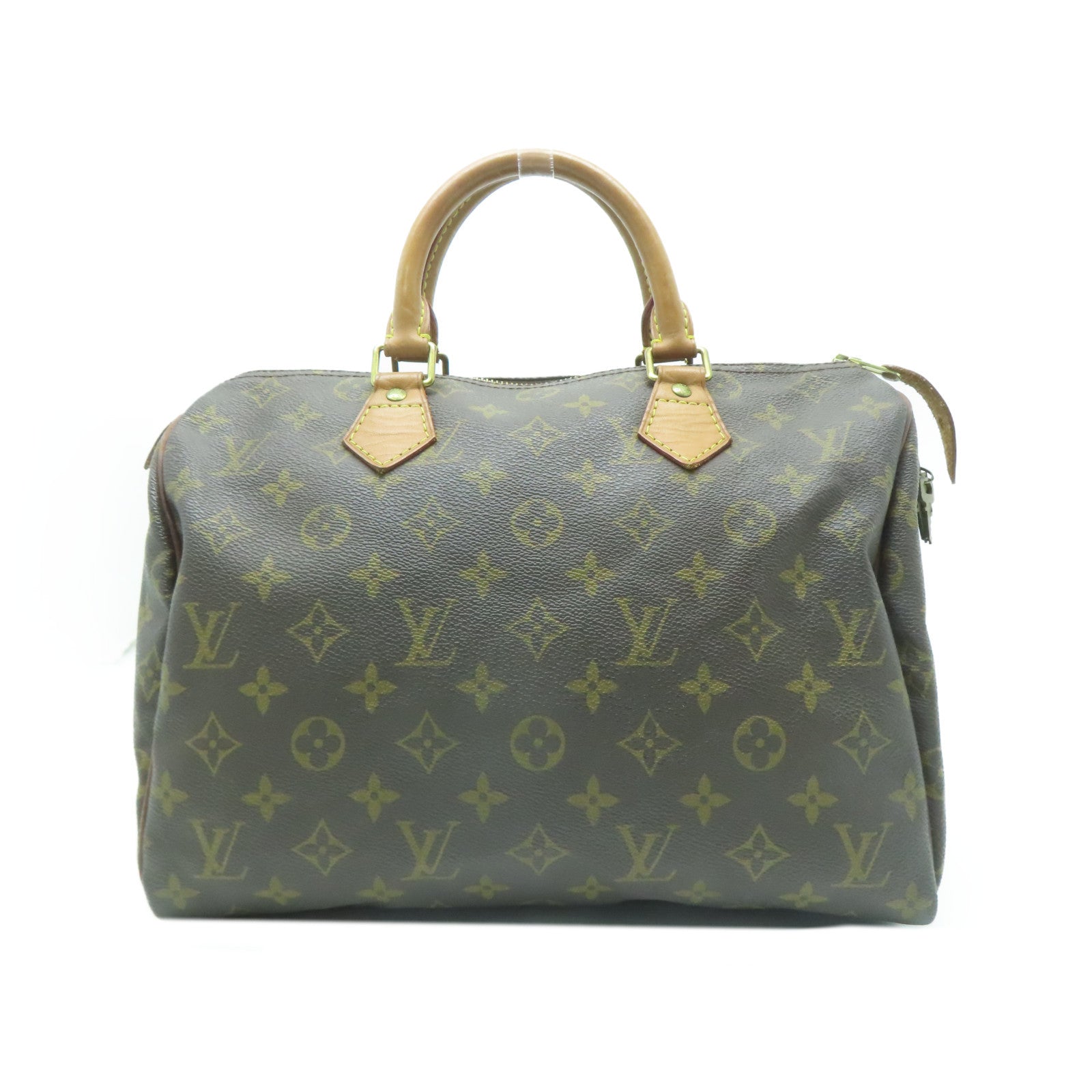 LOUIS VUITTON Monogram Speedy 30金扣手挽袋啡色
