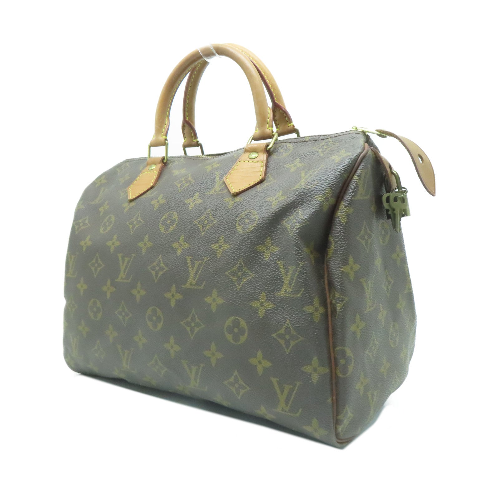 LOUIS VUITTON Monogram Speedy 30金扣手挽袋啡色