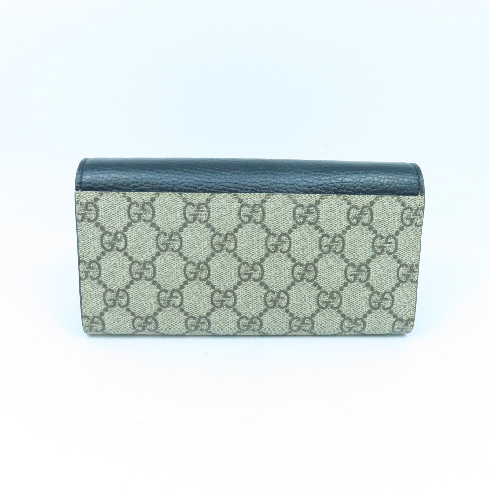 GUCCI 塗層帆布WOC Chain Shoulder Bag金扣鏈帶肩背袋啡色