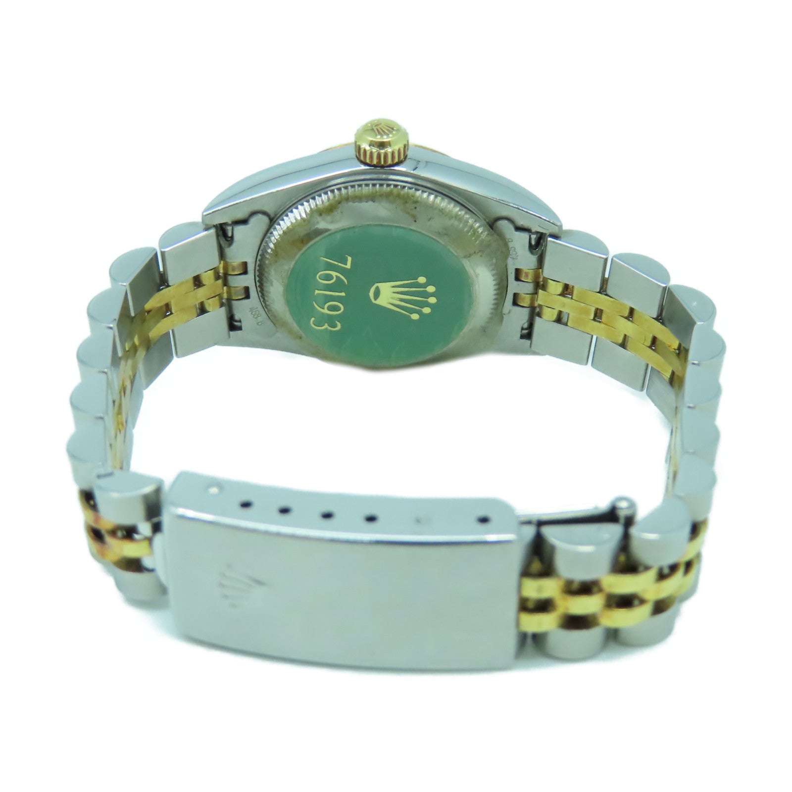 ROLEX 18K黃金/不鏽鋼Oyster Perpetual 24mm手錶銀色#14cm