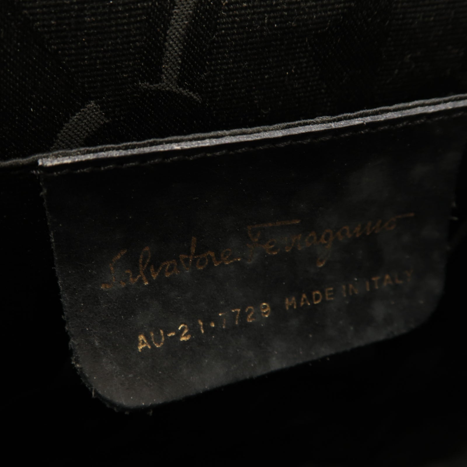 Salvatore Ferragamo 木質Gancini Bucket Bag金扣手挽袋啡色