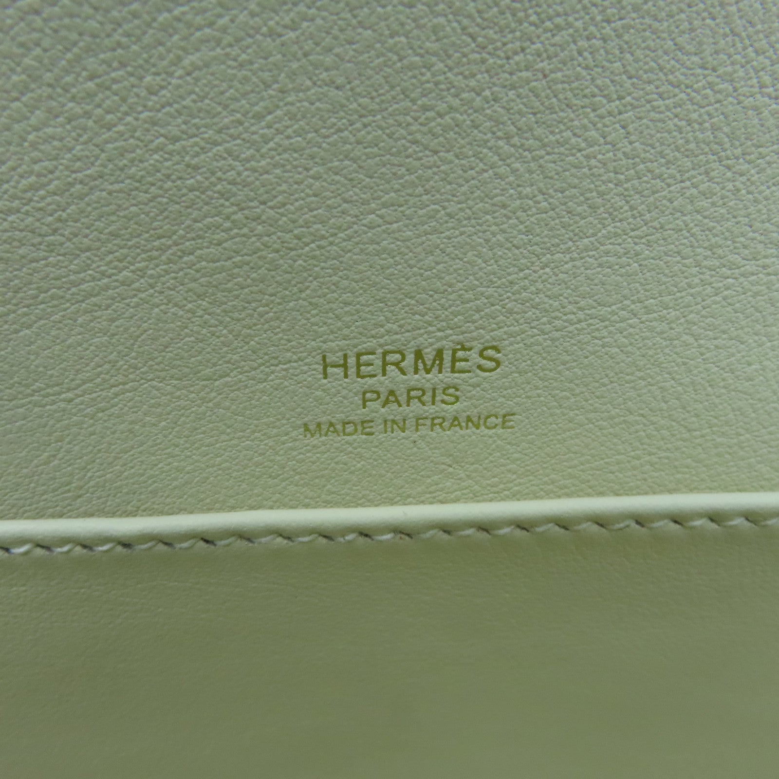 HERMES 山羊皮皮革Geta金扣肩背袋Blue Brume浅蓝色