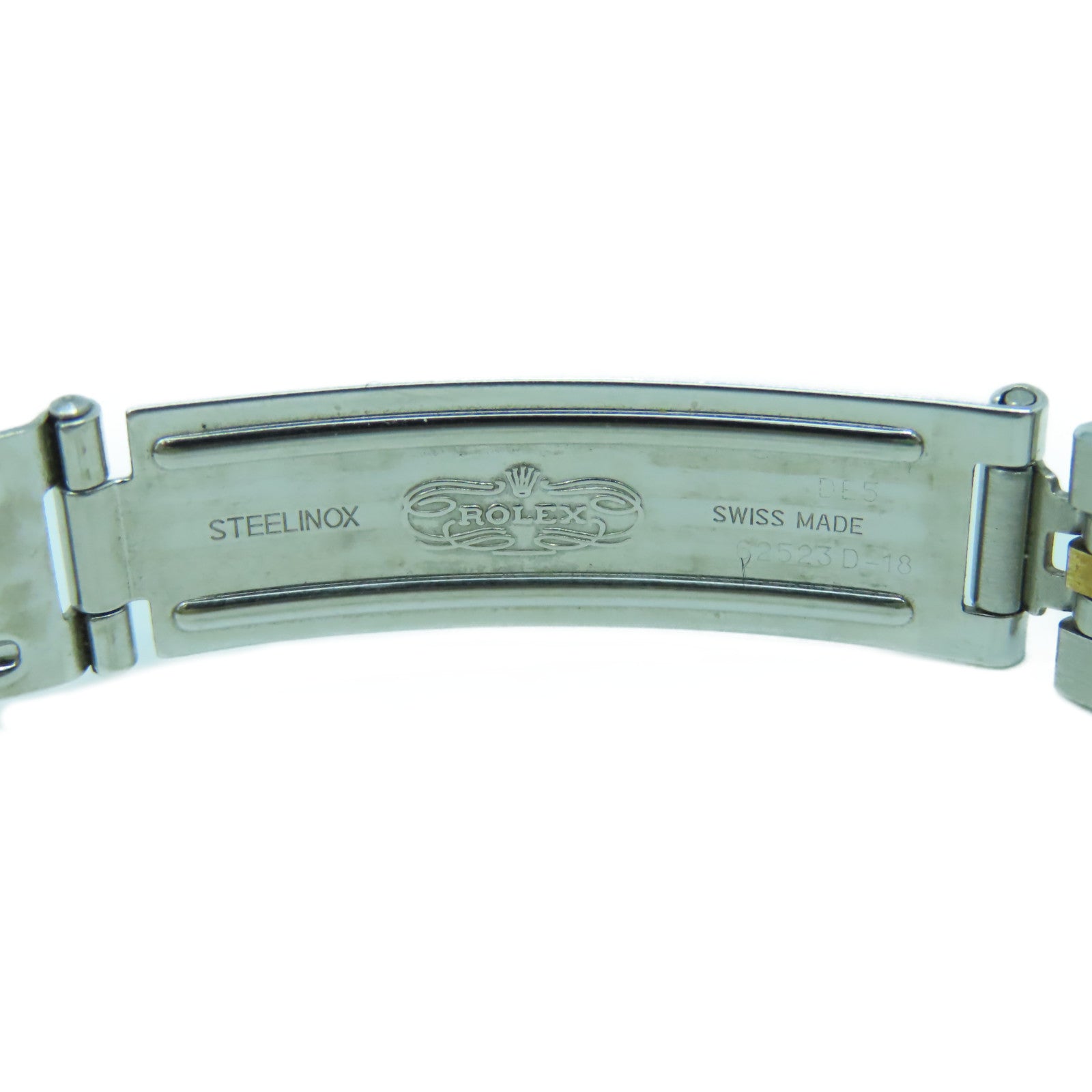 ROLEX 18K黃金/不鏽鋼Oyster Perpetual 24mm手錶銀色#14cm