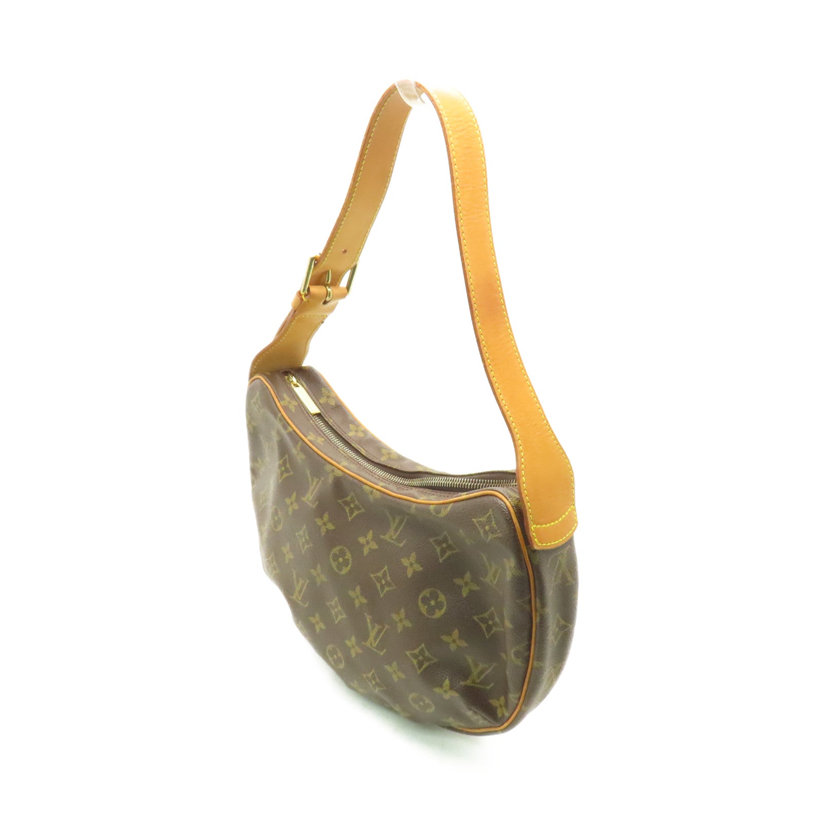 LOUIS VUITTON Monogram Croissant MM Shoulder Bag肩背袋啡色