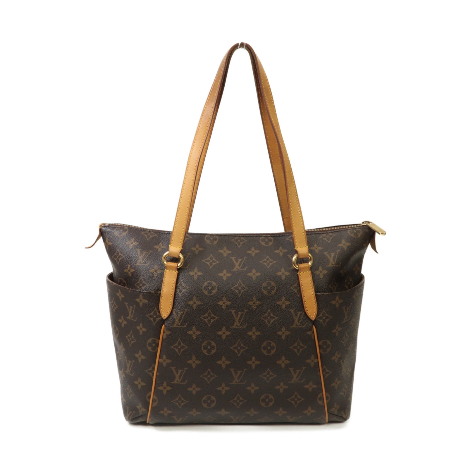 LOUIS VUITTON Monogram Totally GM金扣手挽袋棕色