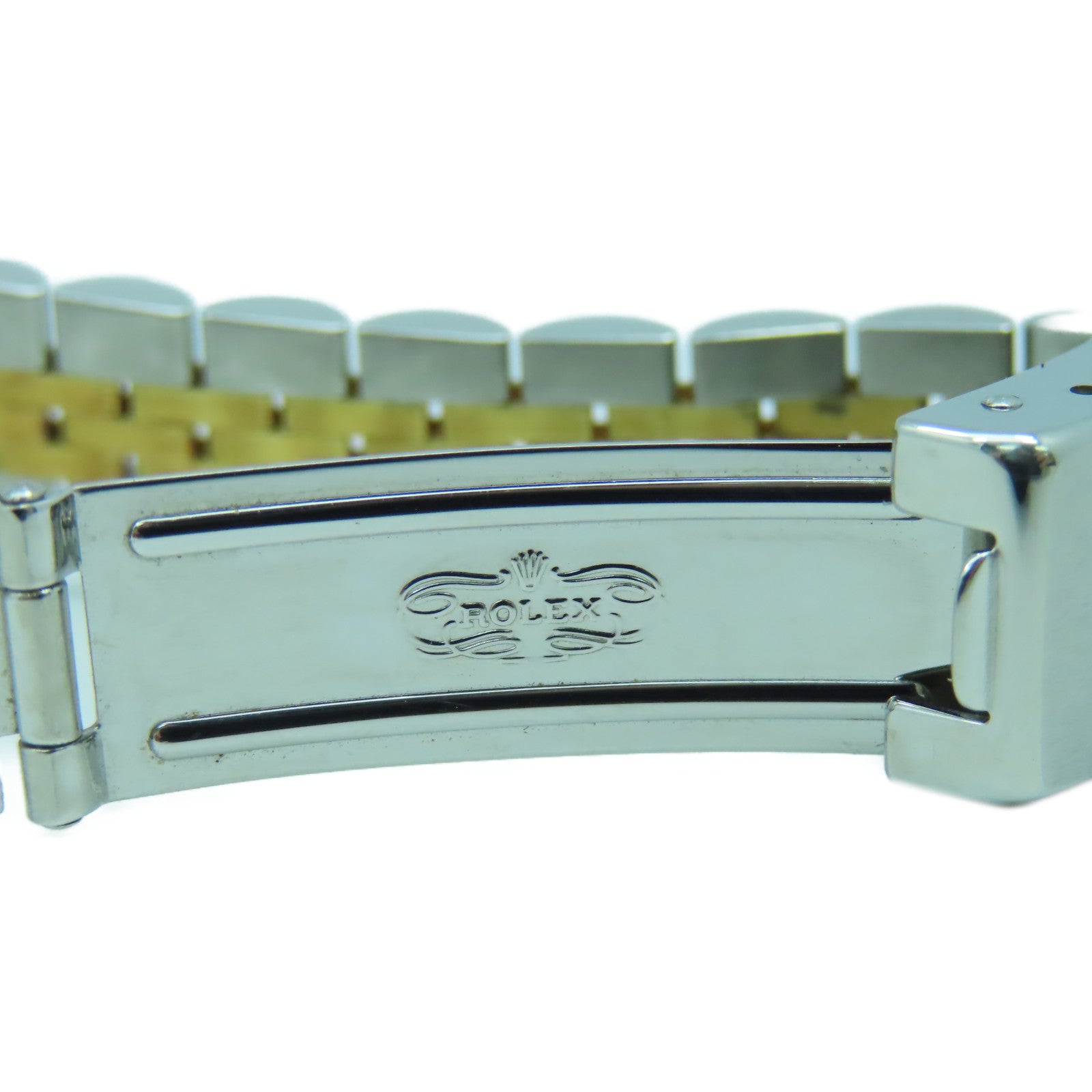 ROLEX 18K黃金/不鏽鋼Oyster Perpetual 24mm手錶銀色#14cm