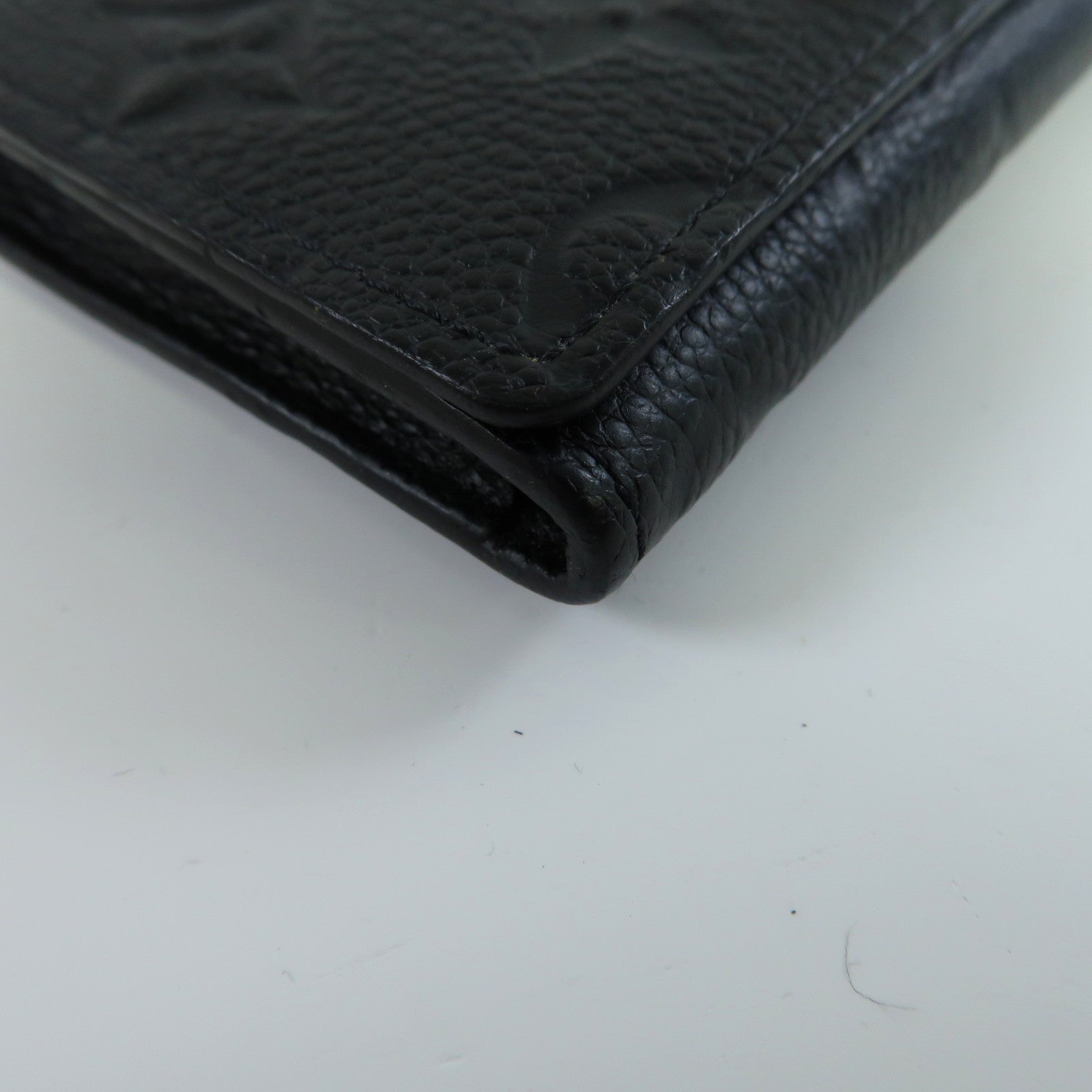 LOUIS VUITTON Monogram Empreinte Business Card Holder金扣卡片套黑色