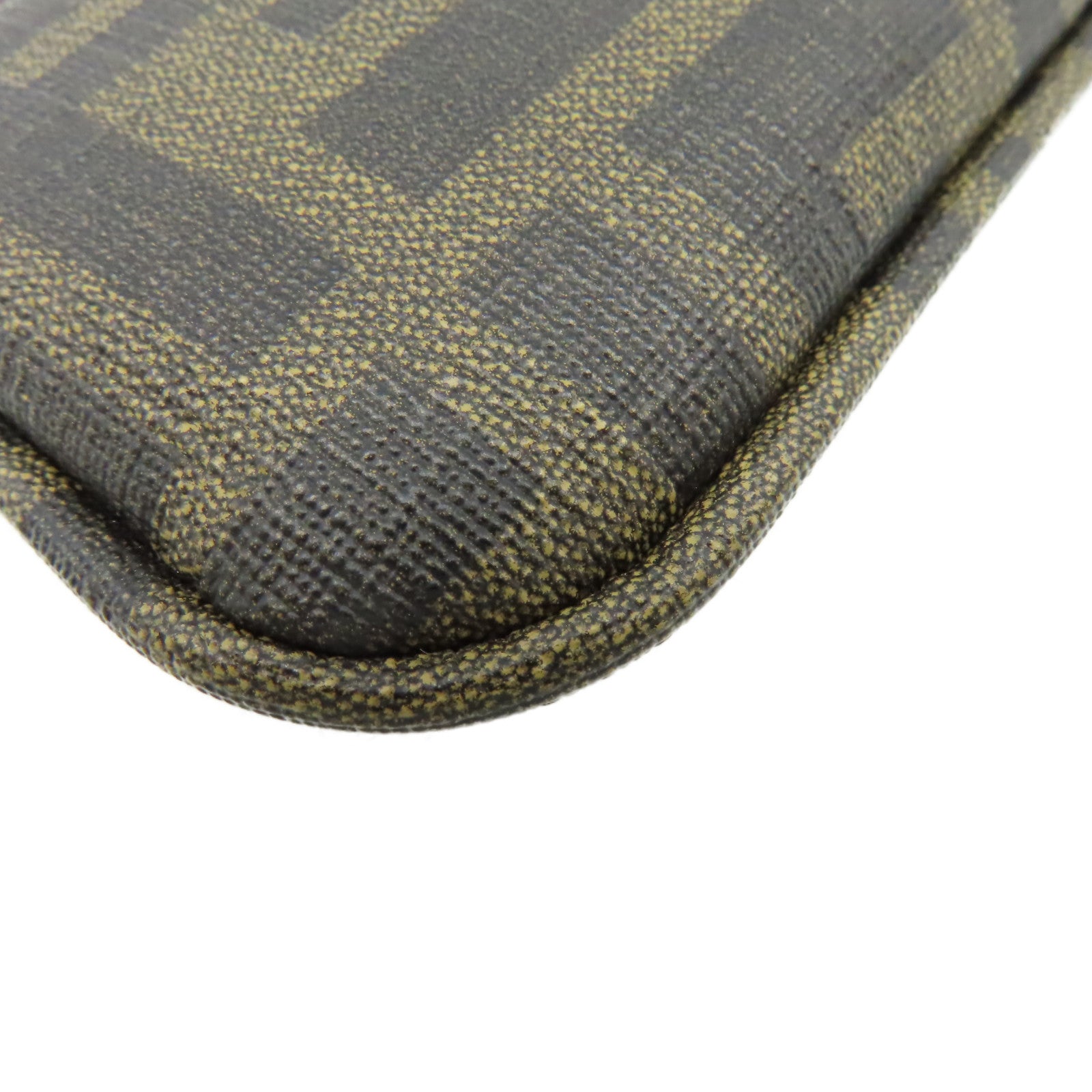 FENDI 塗層帆布Coin Case/Key Case金扣卡片套/鎖匙套啡色
