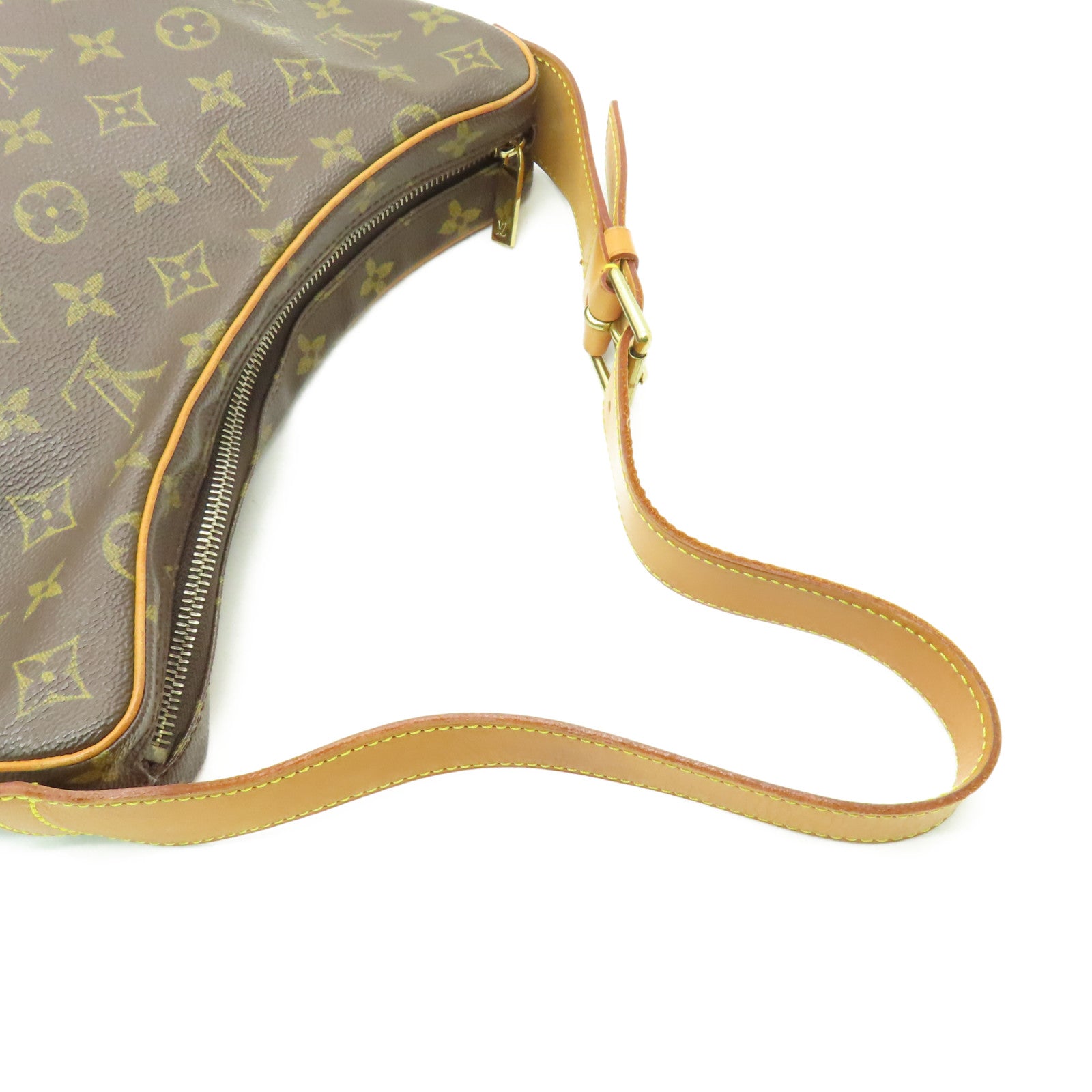 LOUIS VUITTON Monogram Croissant MM Shoulder Bag肩背袋啡色