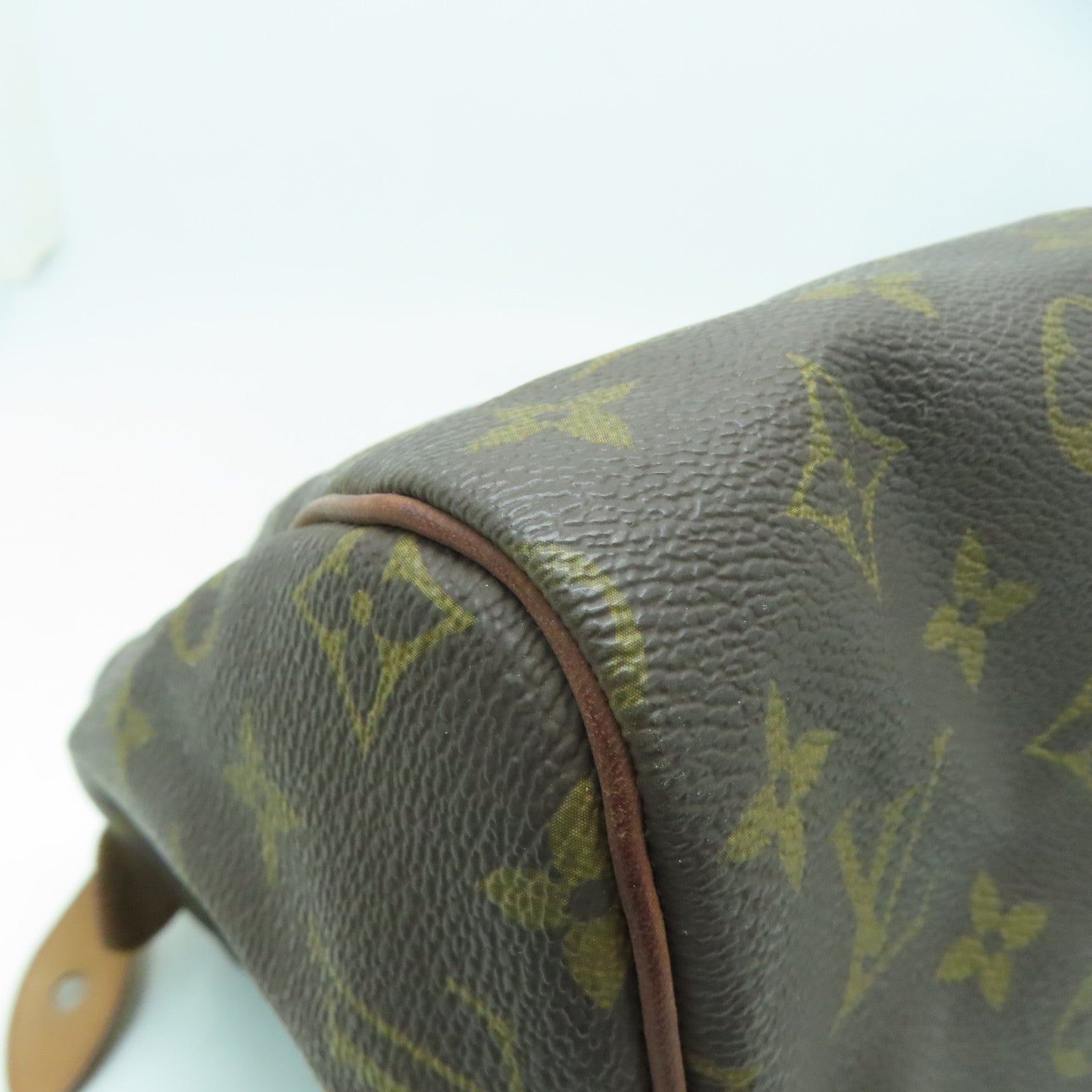 LOUIS VUITTON Monogram Speedy 30金扣手挽袋啡色