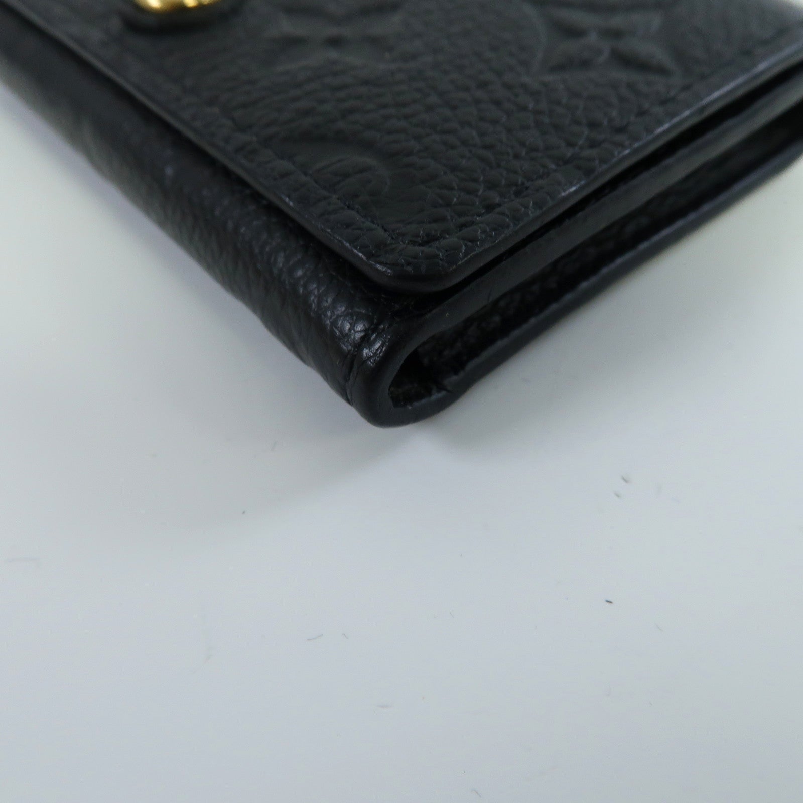 LOUIS VUITTON Monogram Empreinte Business Card Holder金扣卡片套黑色
