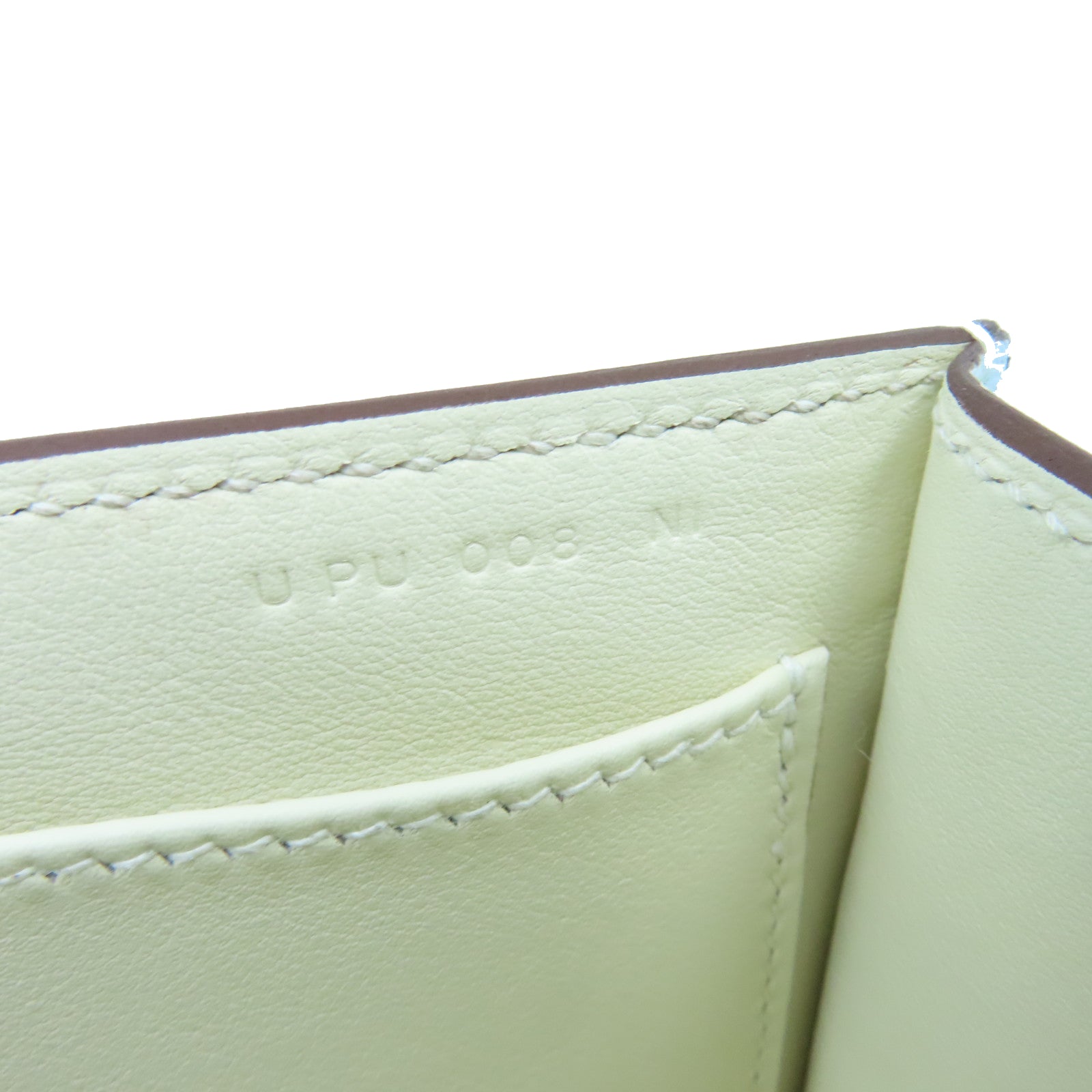 HERMES 山羊皮皮革Geta金扣肩背袋Blue Brume浅蓝色