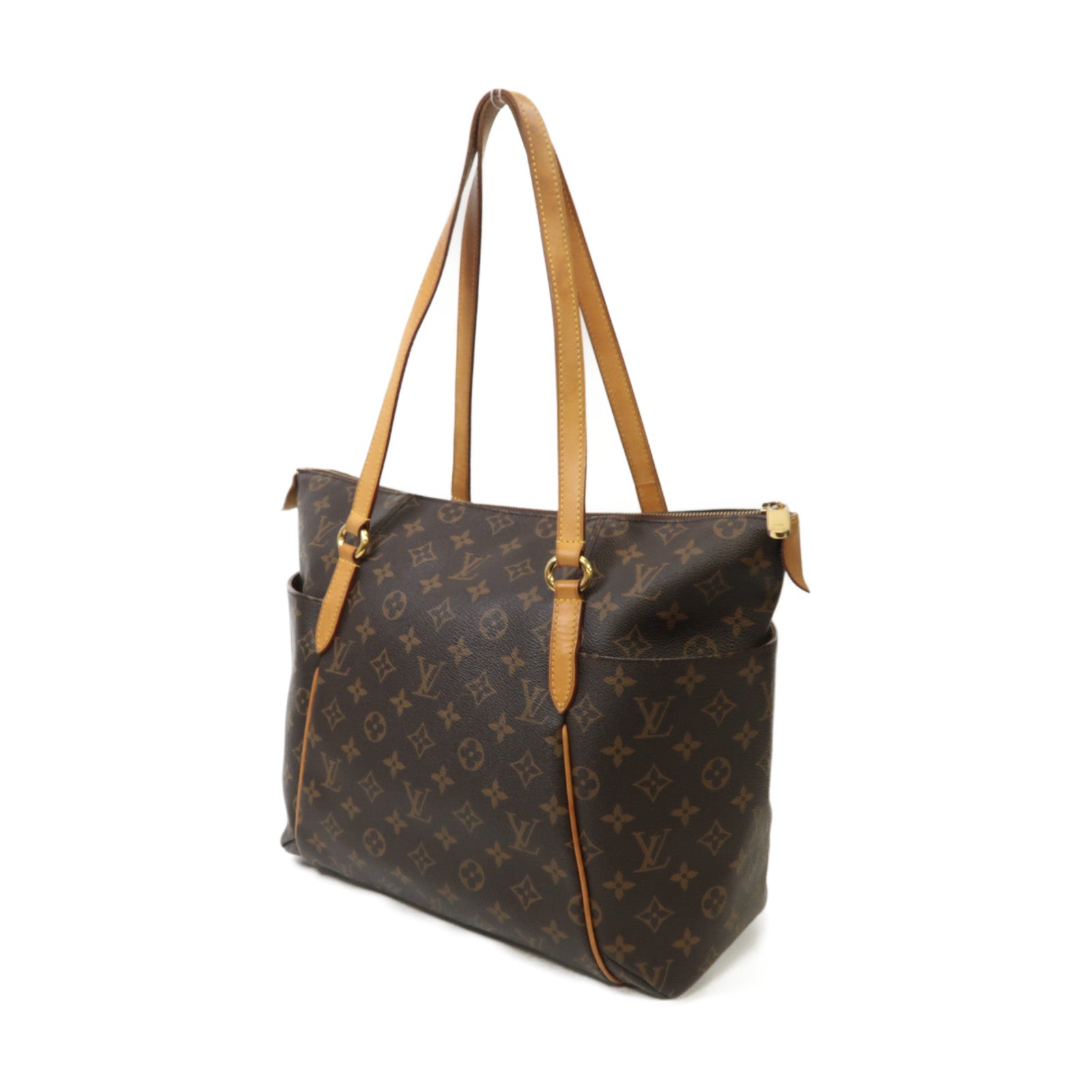 LOUIS VUITTON Monogram Totally GM金扣手挽袋棕色